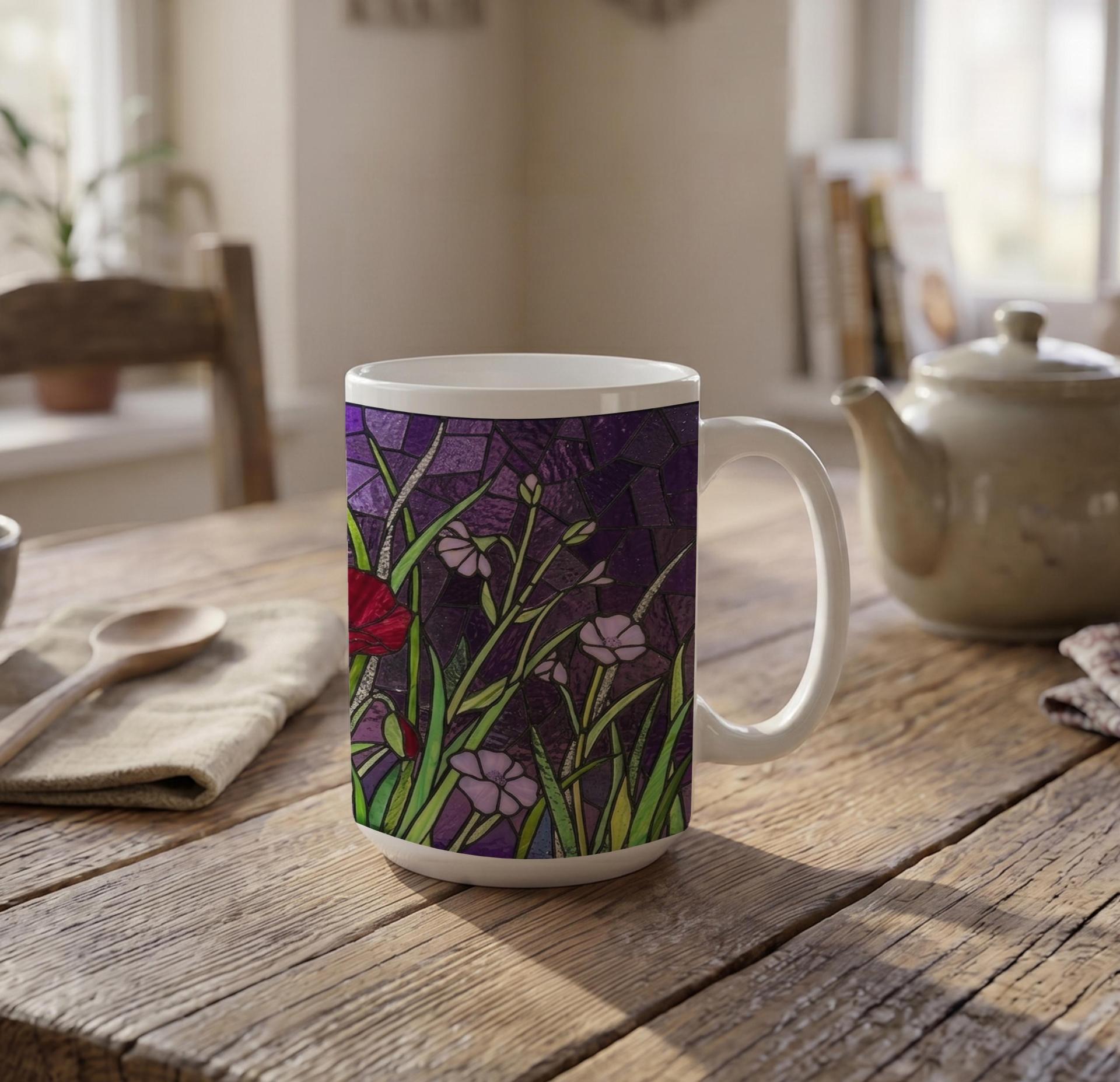 Floral Cups -  Large and Small Ceramic Mugs