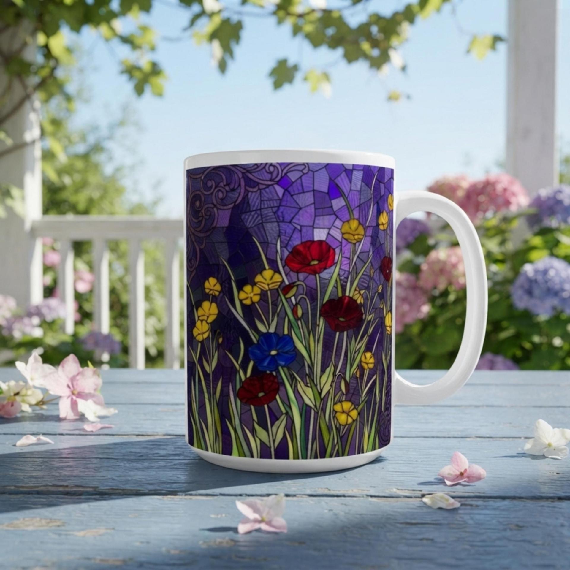 Floral Cups -  Large and Small Ceramic Mugs
