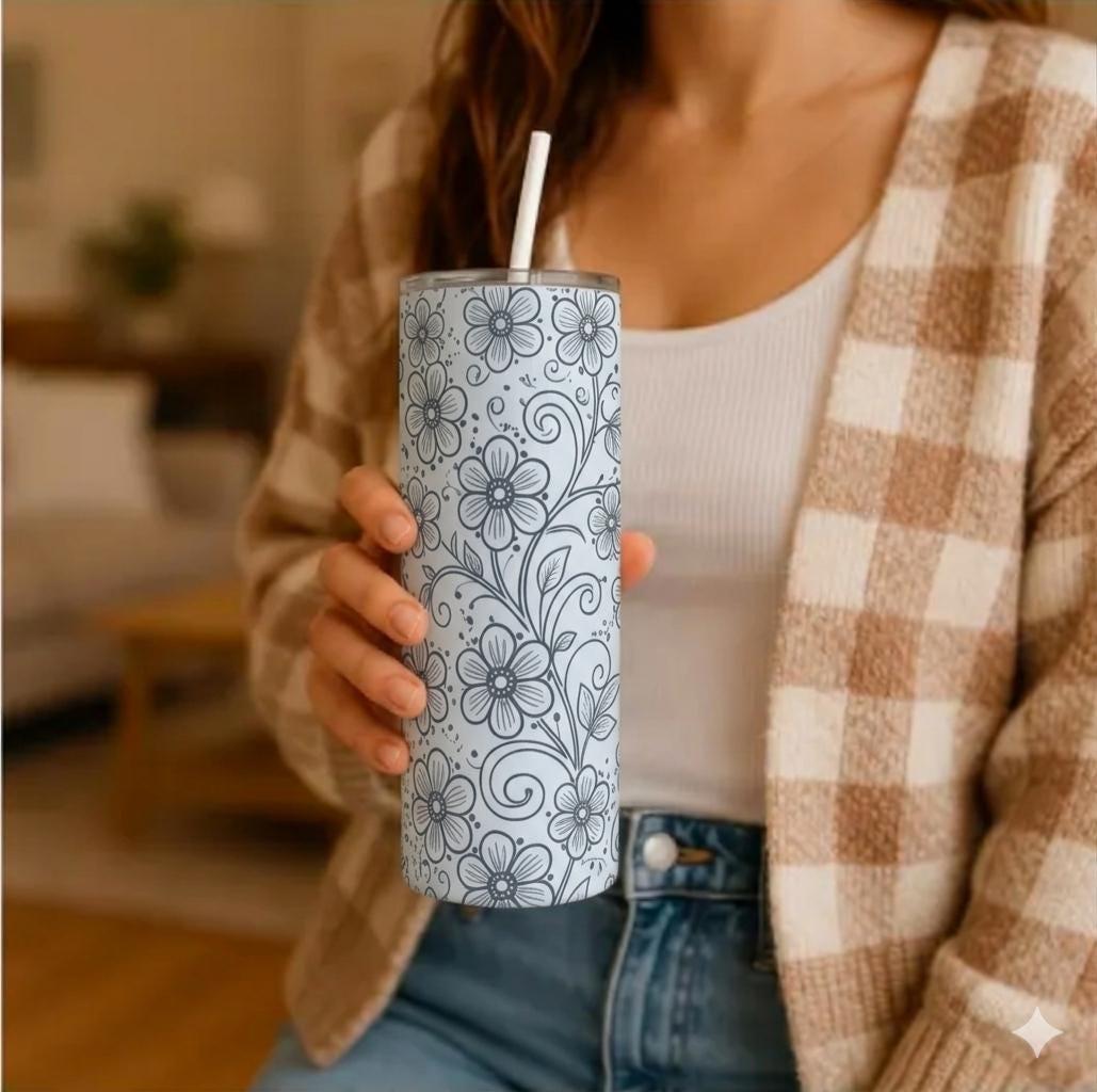 Skinny Tumbler, 20 oz Stainless Steel Insulated Travel Mug