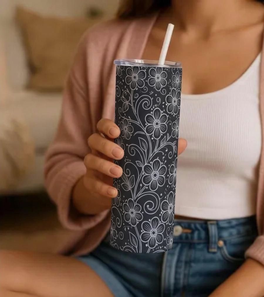 Skinny Tumbler, 20 oz Stainless Steel Insulated Travel Mug