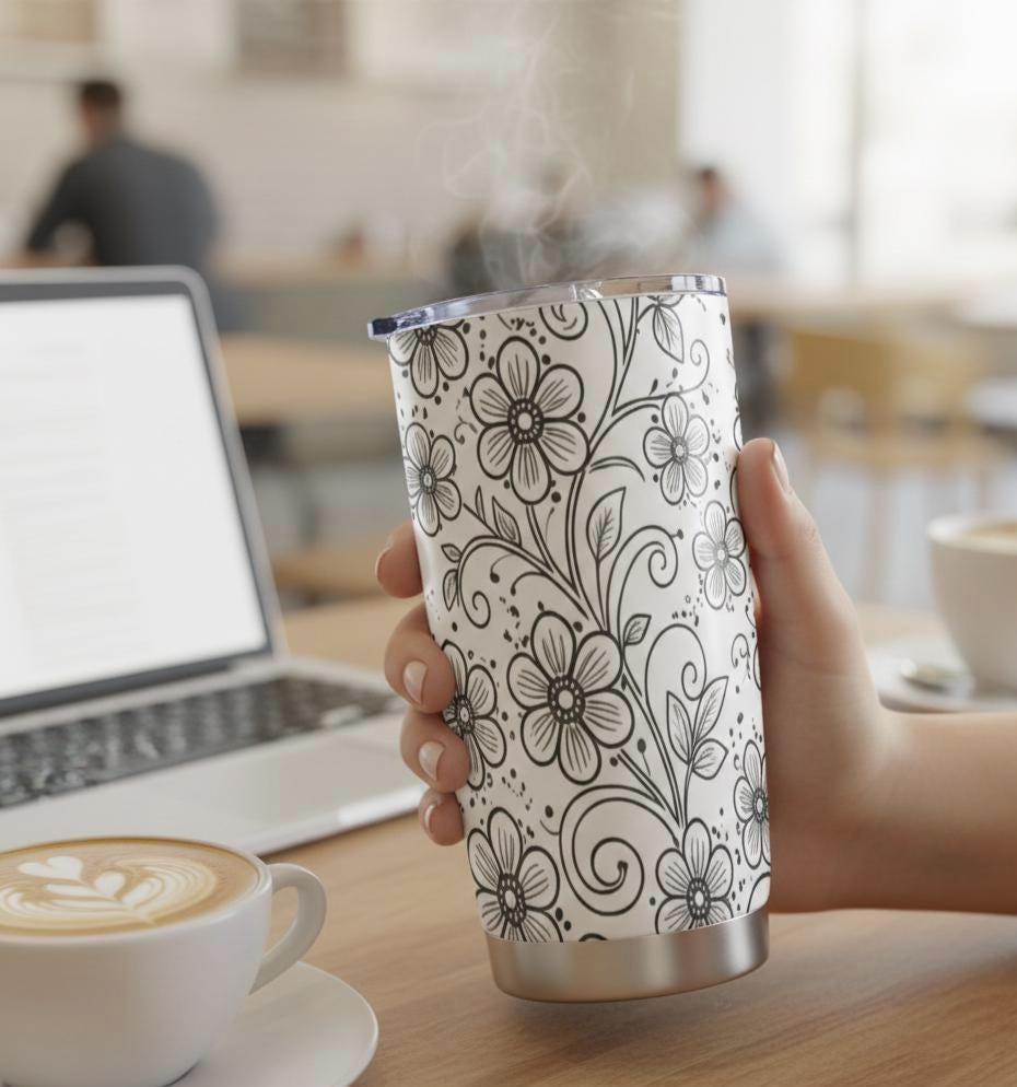 Travel Mug, Stainless Steel, 20 oz Insulated Cup