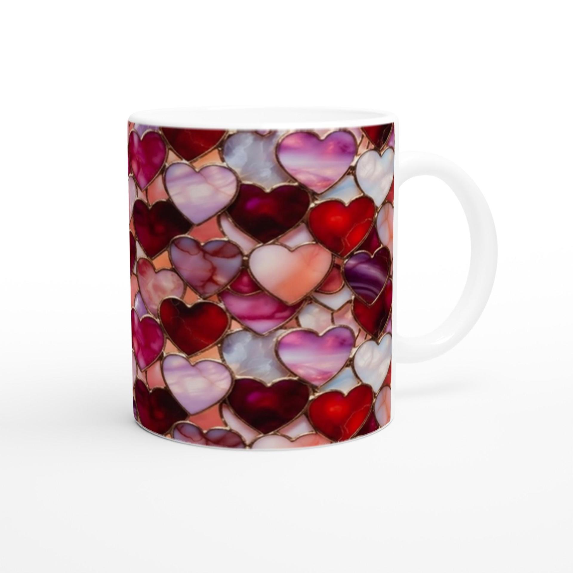 Large and Small Ceramic Mug Set, 15oz and 11oz Cups