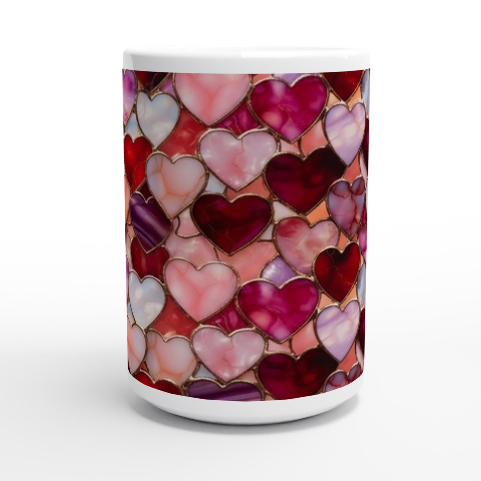 Large and Small Ceramic Mug Set, 15oz and 11oz Cups