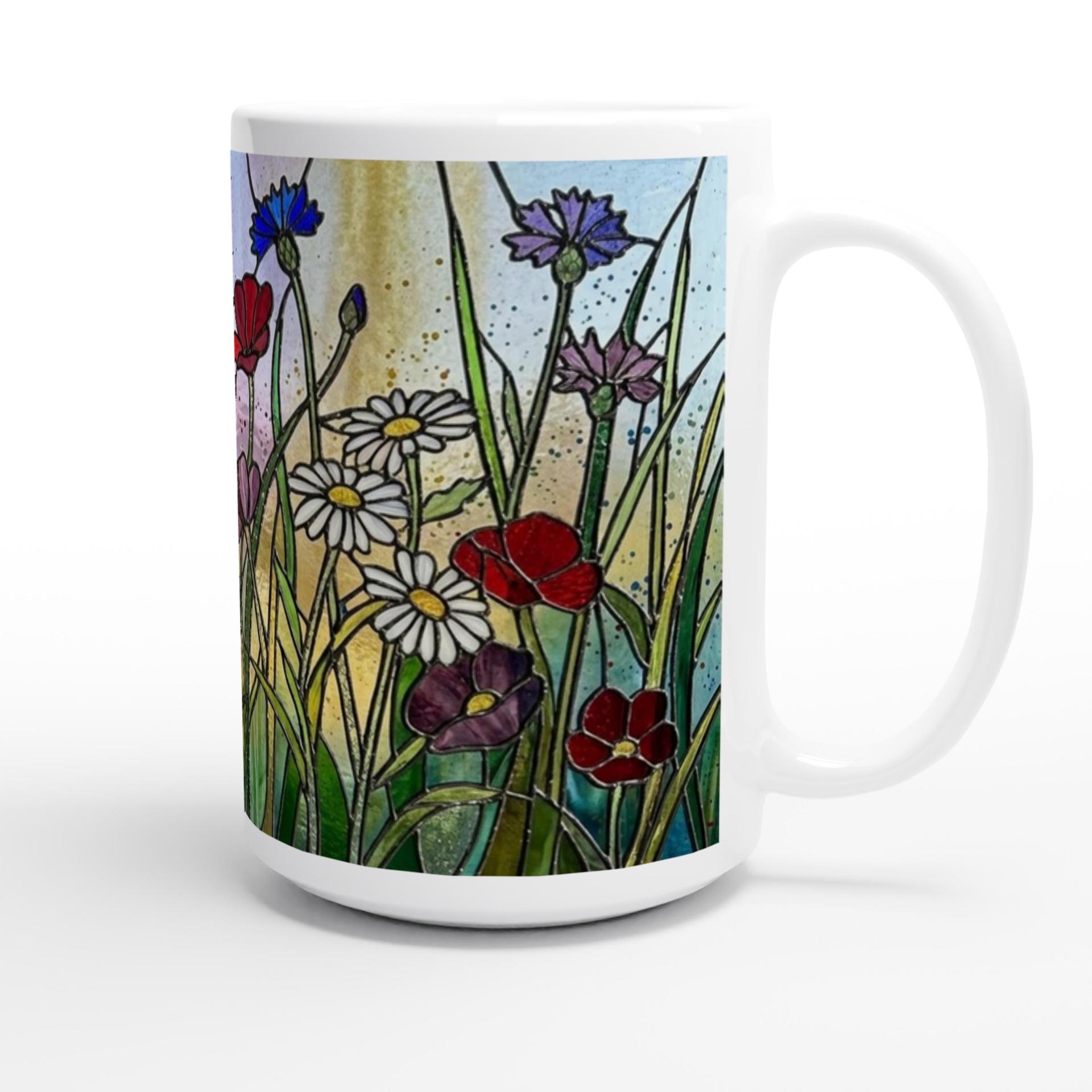 Floral Cups -  Large and Small Ceramic Mugs