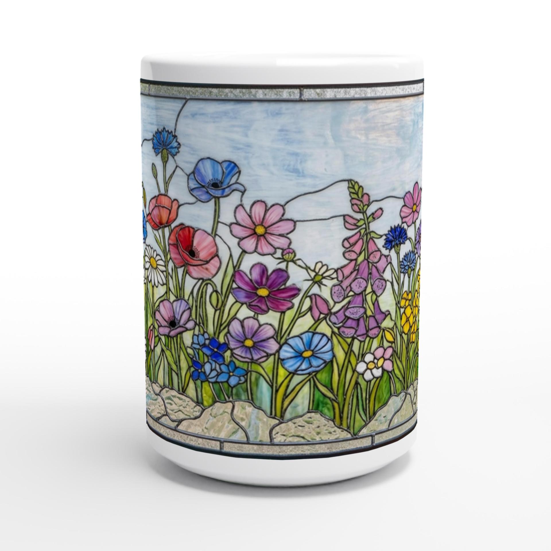 Floral Cups -  Large and Small Ceramic Mugs