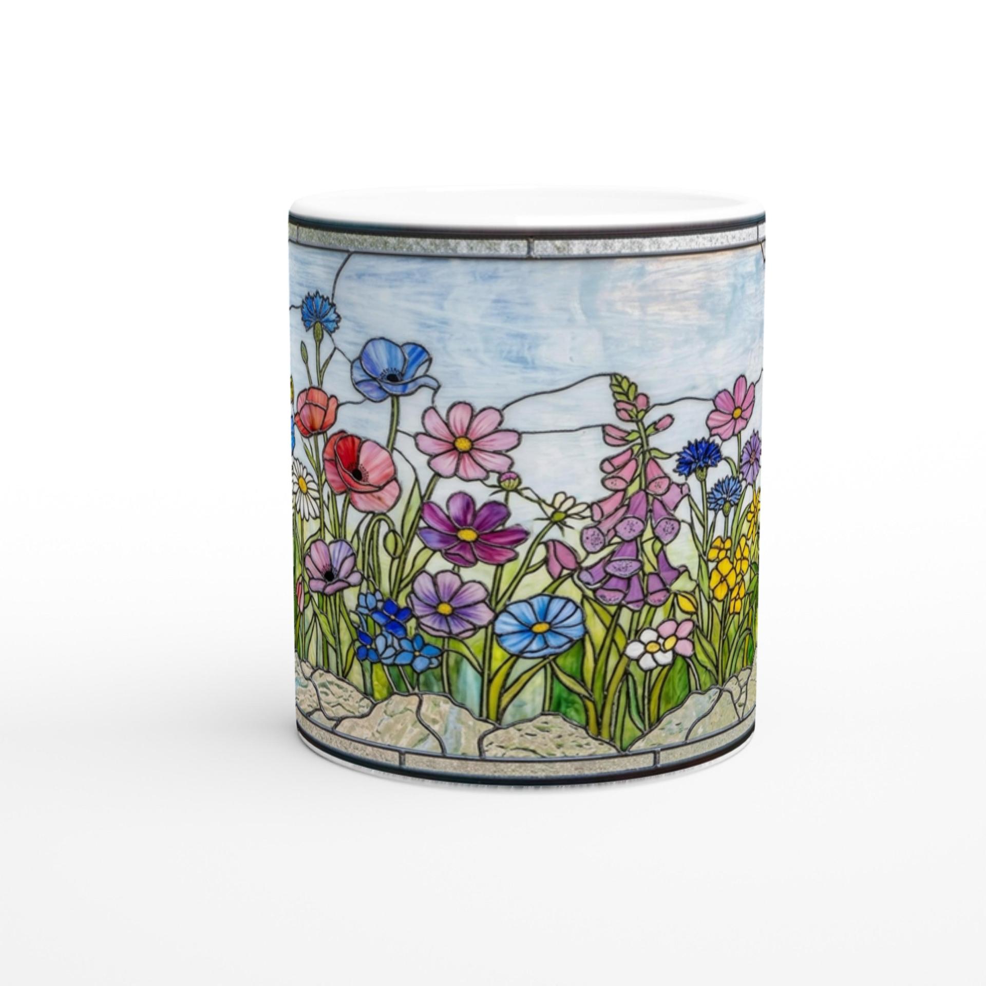 Floral Cups -  Large and Small Ceramic Mugs