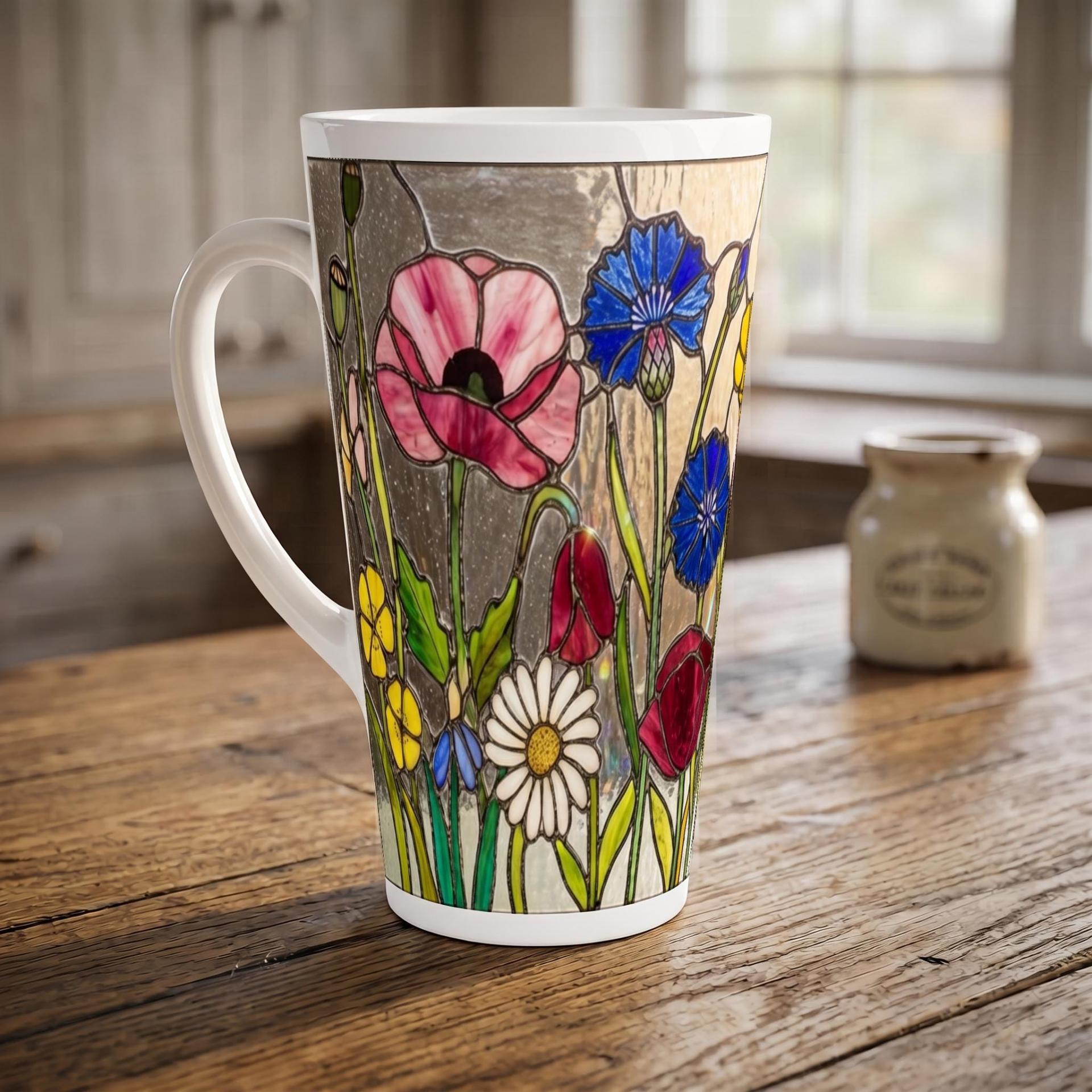 Latte 17oz Ceramic Mug - Coffee or Tea Cup, Extra Tall