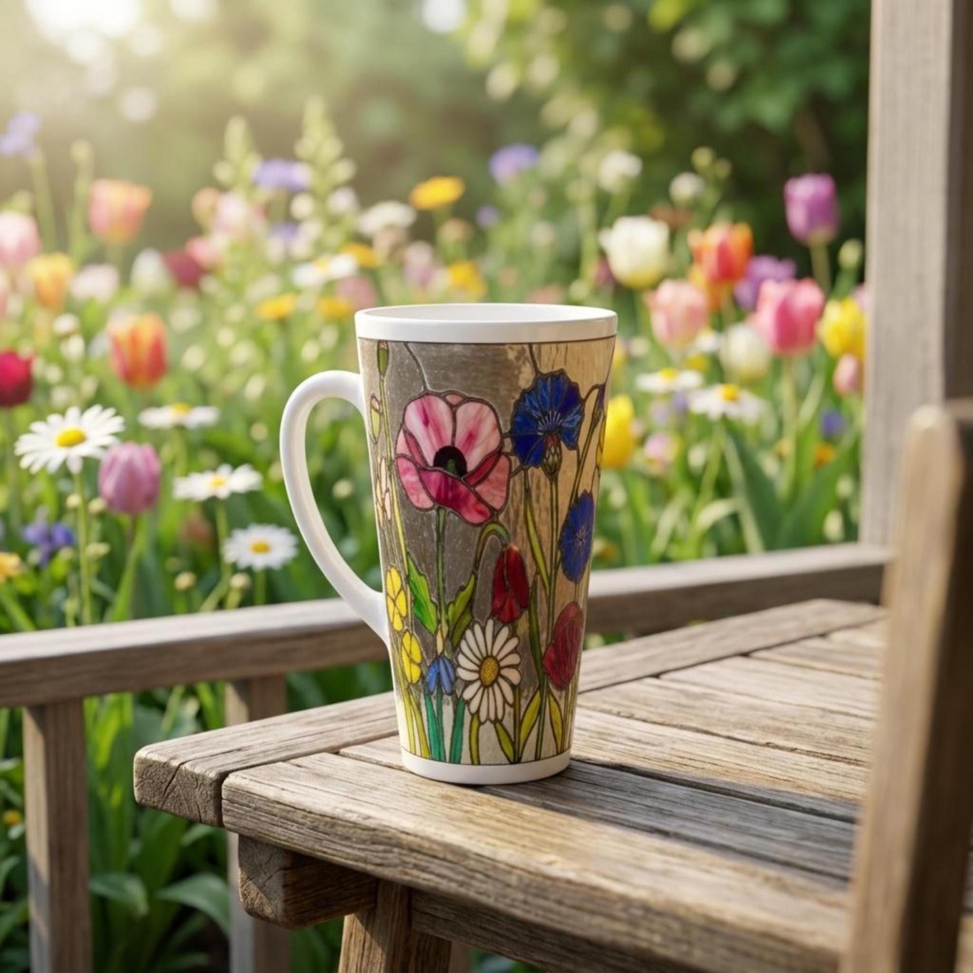 Latte 17oz Ceramic Mug - Coffee or Tea Cup, Extra Tall