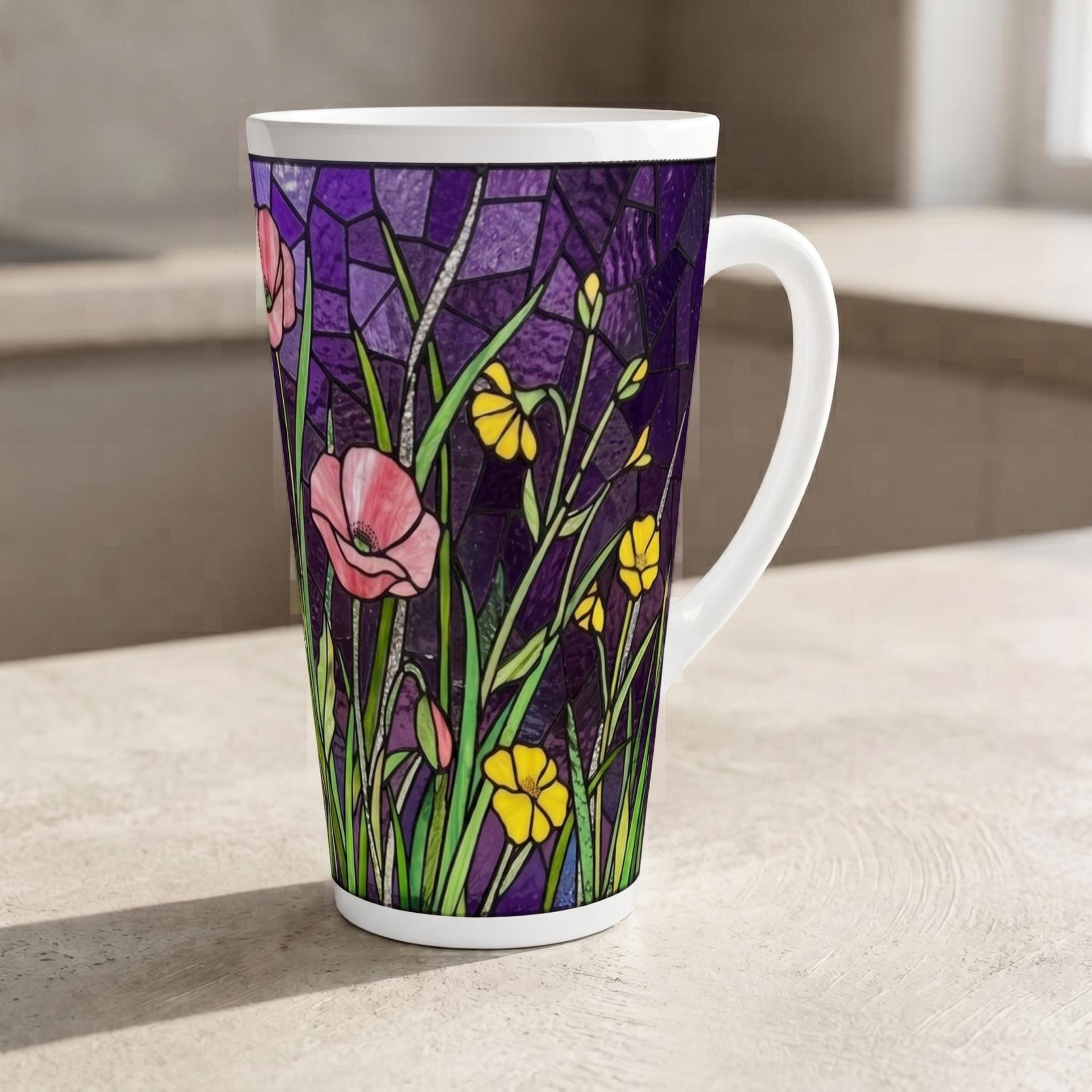 Latte 17oz Ceramic Mug - Coffee or Tea Cup, Extra Tall