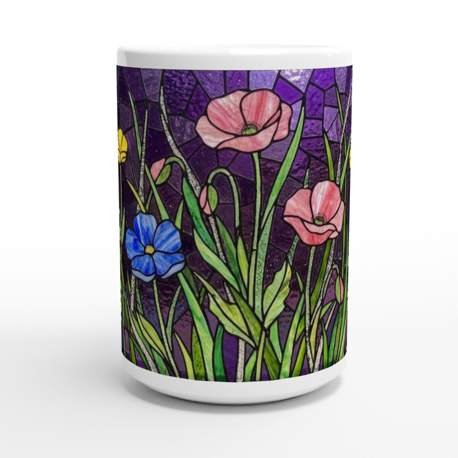 Floral Cups -  Large and Small Ceramic Mugs