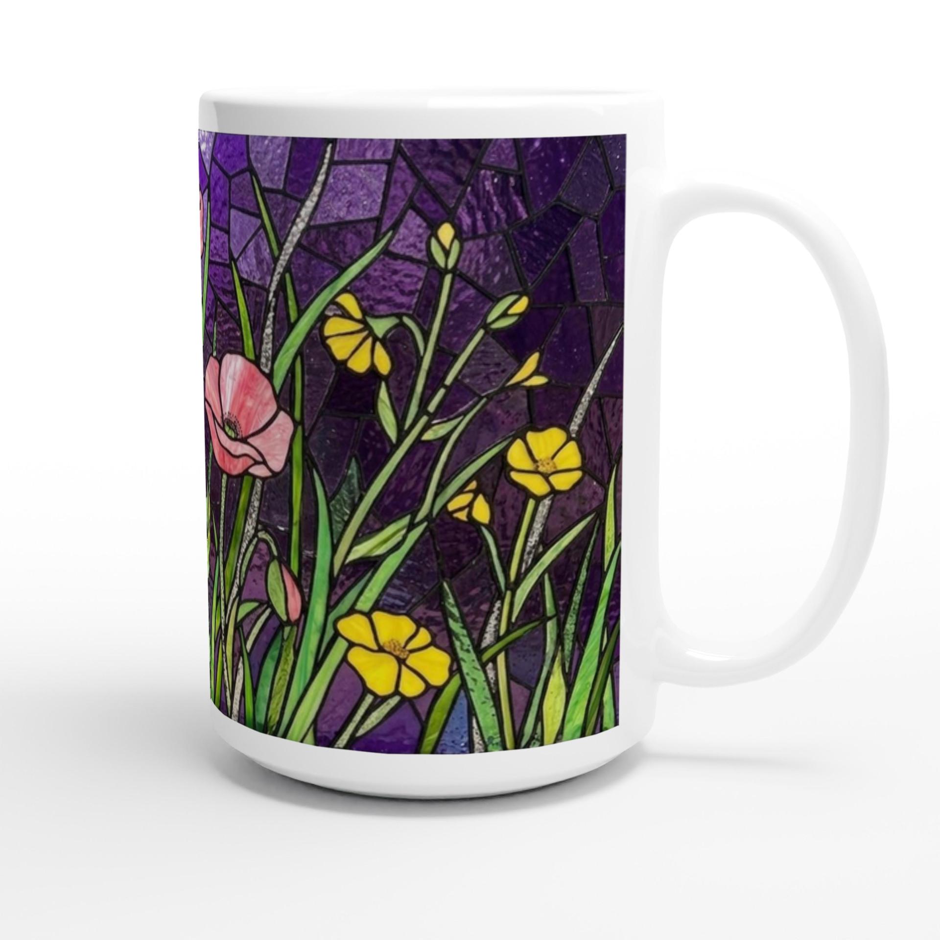 Floral Cups -  Large and Small Ceramic Mugs
