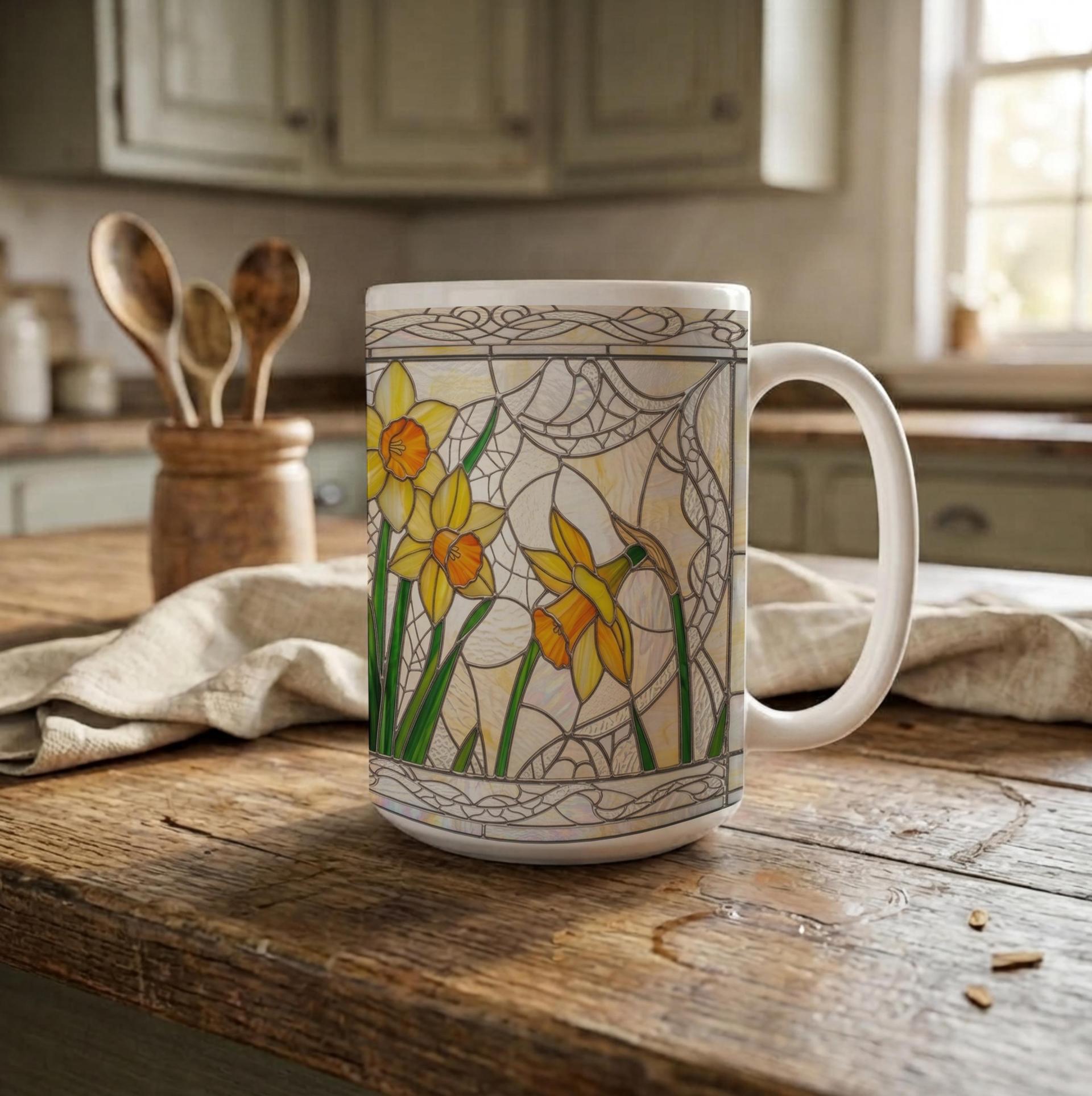 Floral Cups -  Large and Small Ceramic Mugs