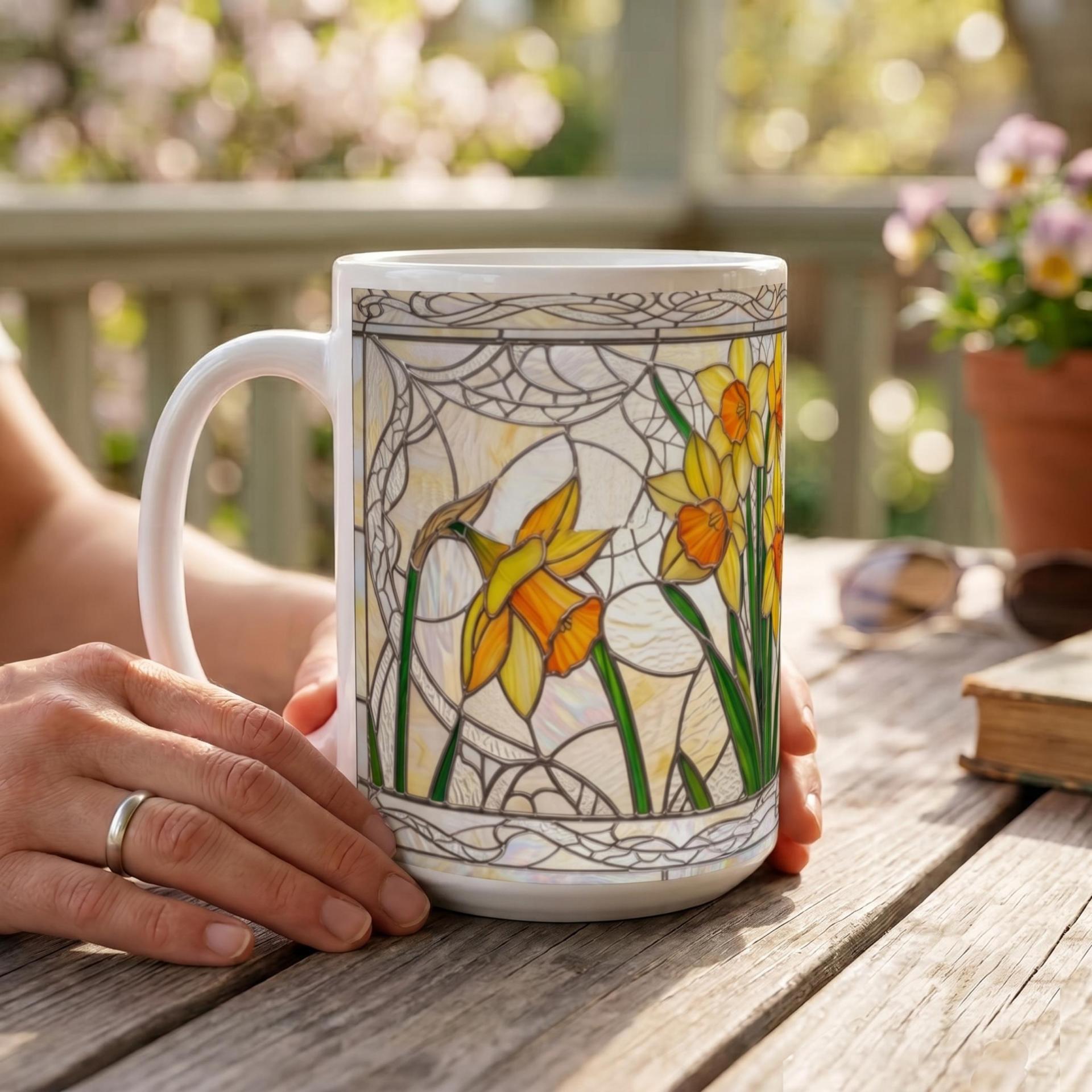 Floral Cups -  Large and Small Ceramic Mugs