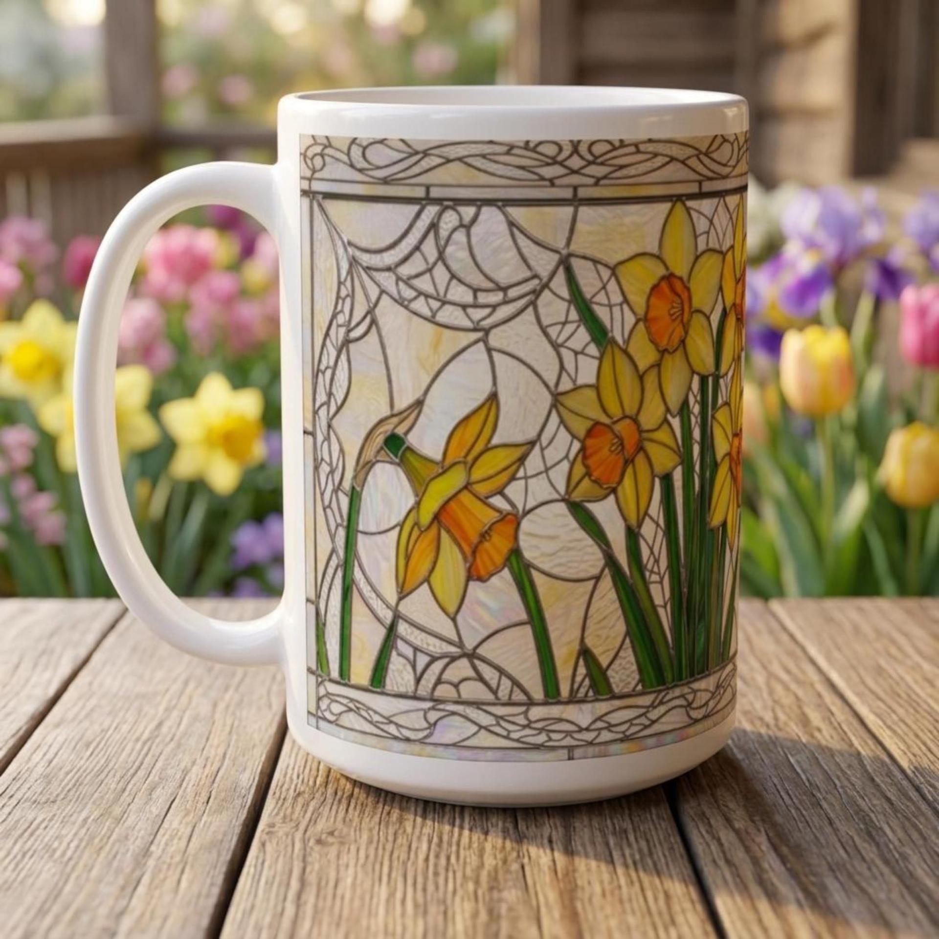 Floral Cups -  Large and Small Ceramic Mugs