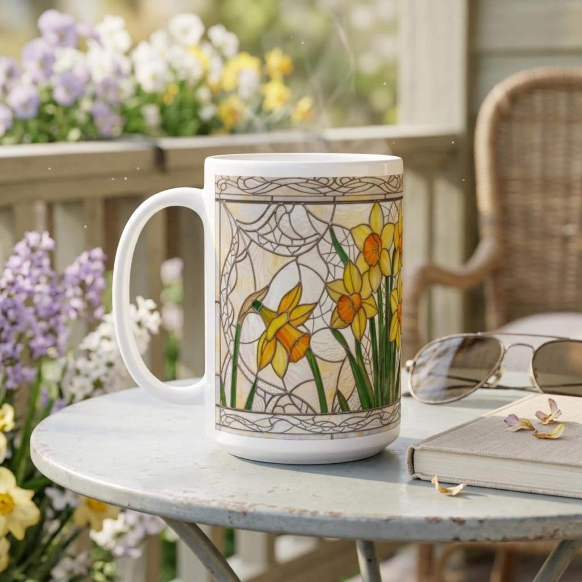 Floral Cups -  Large and Small Ceramic Mugs