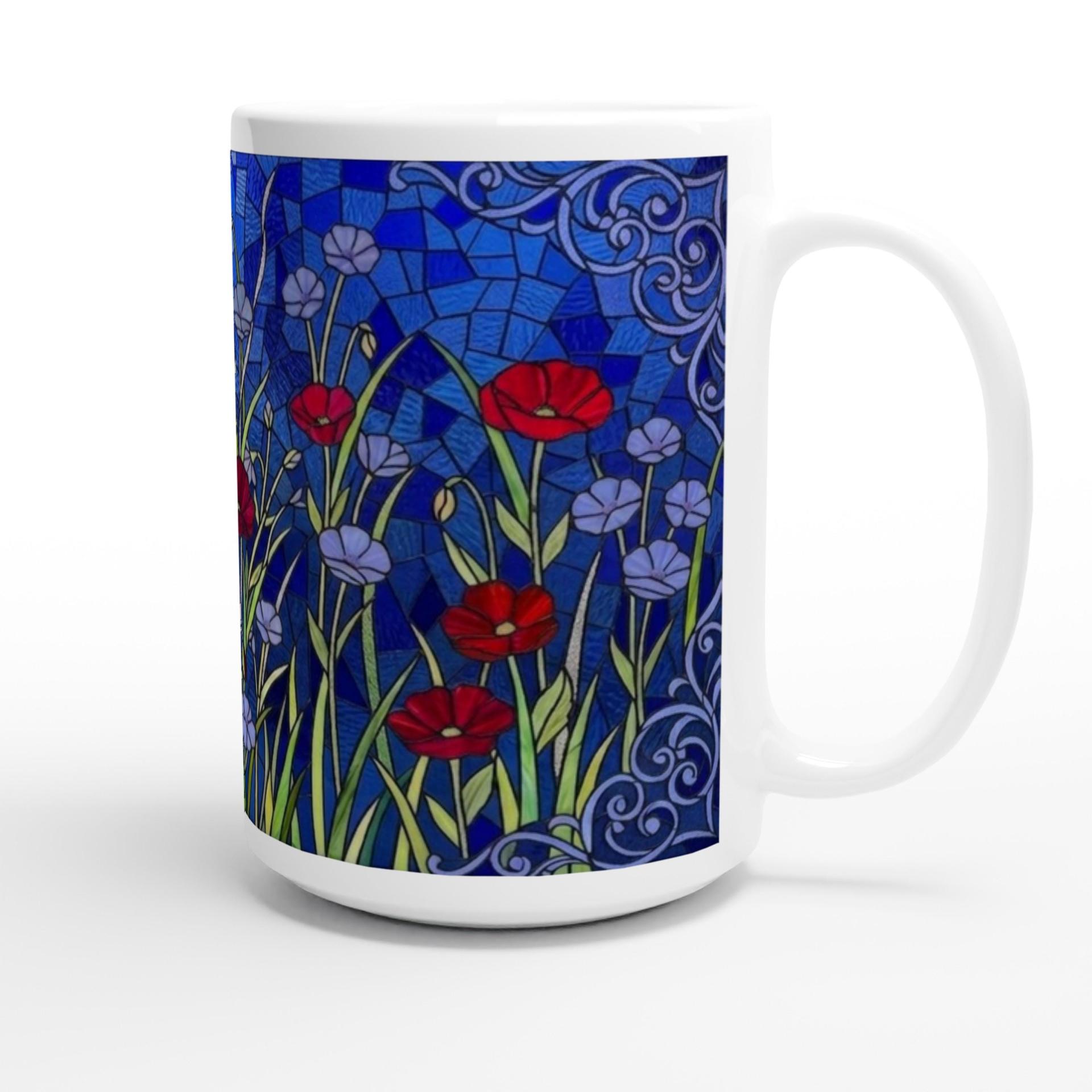Floral Cups -  Large and Small Ceramic Mugs
