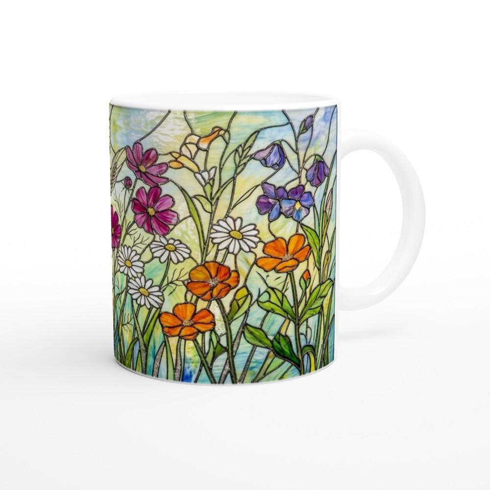 Floral Cups -  Large and Small Ceramic Mugs
