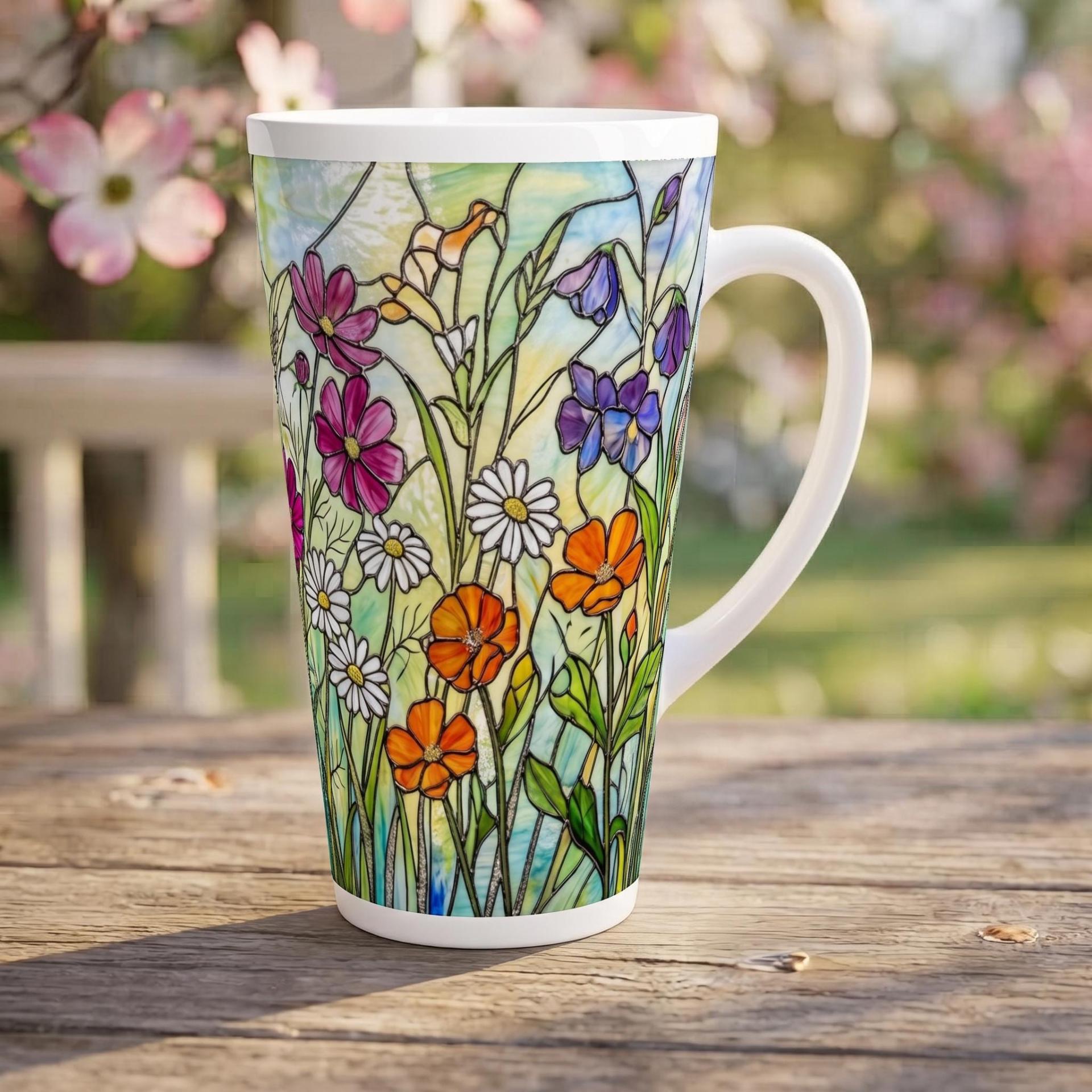 Latte 17oz Ceramic Mug - Coffee or Tea Cup, Extra Tall