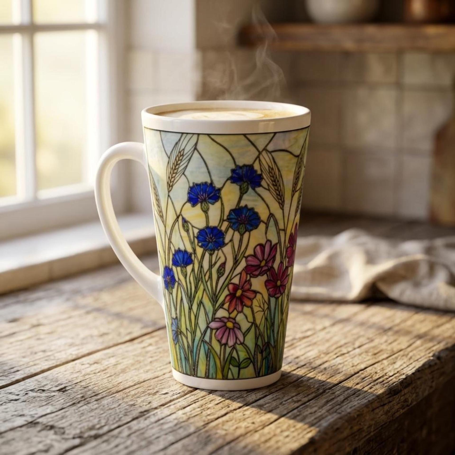 Latte 17oz Ceramic Mug - Coffee or Tea Cup, Extra Tall