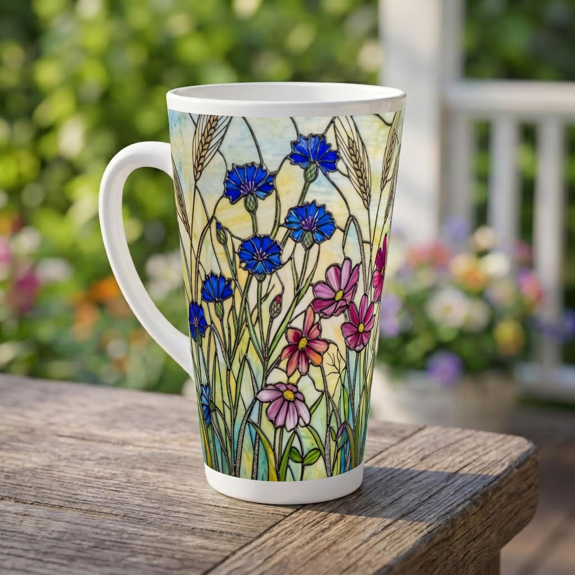 Latte 17oz Ceramic Mug - Coffee or Tea Cup, Extra Tall