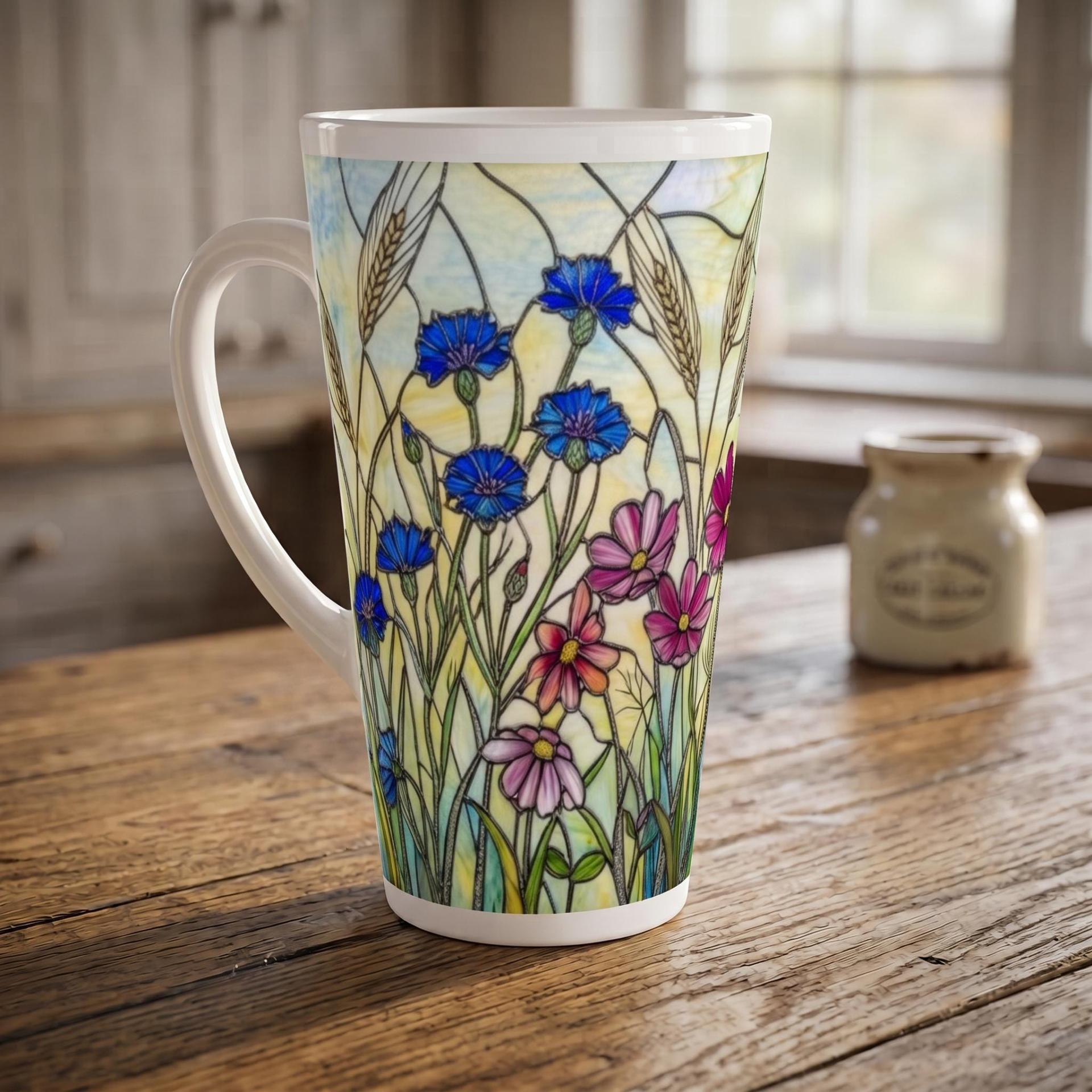 Latte 17oz Ceramic Mug - Coffee or Tea Cup, Extra Tall