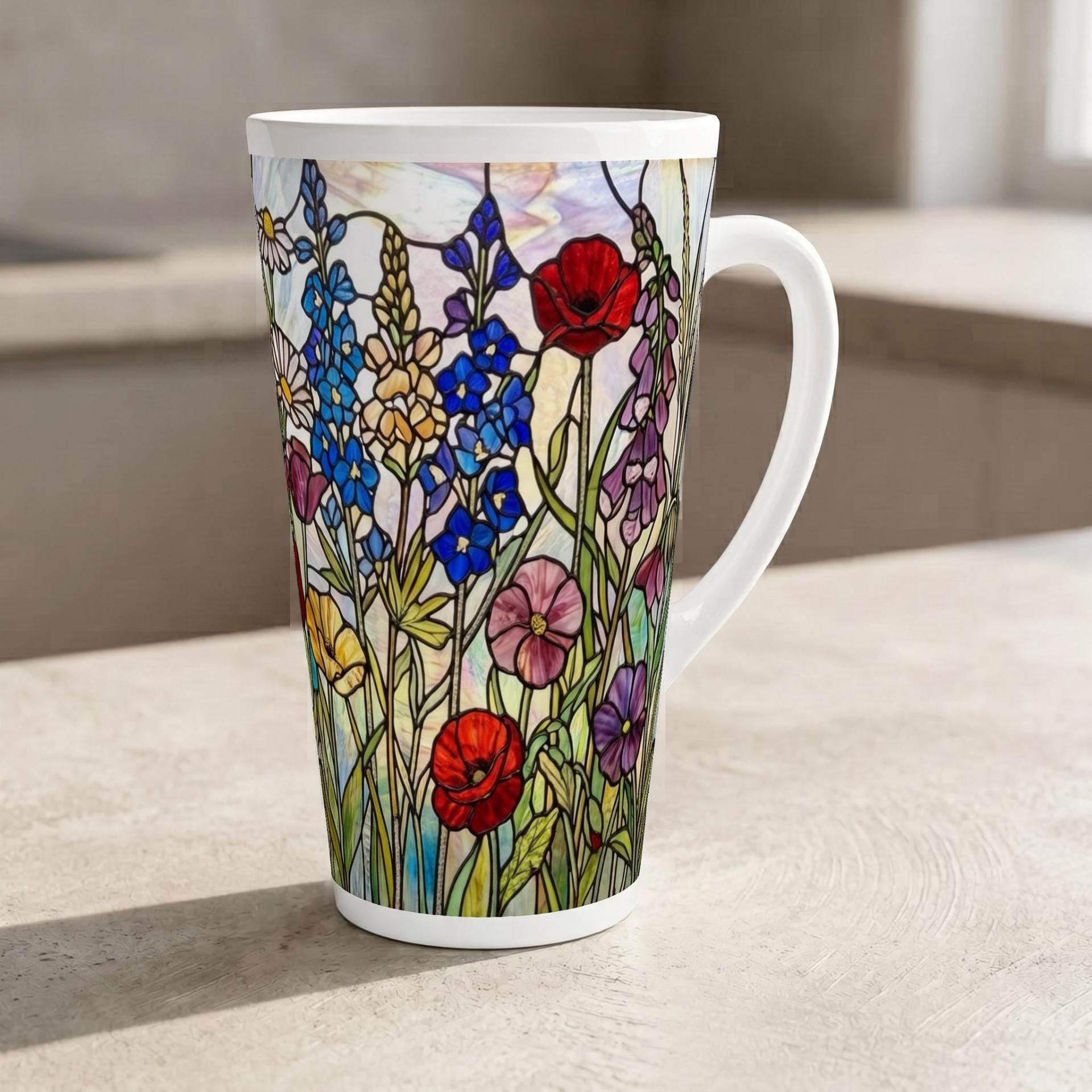 Latte 17oz Ceramic Mug - Coffee or Tea Cup, Extra Tall