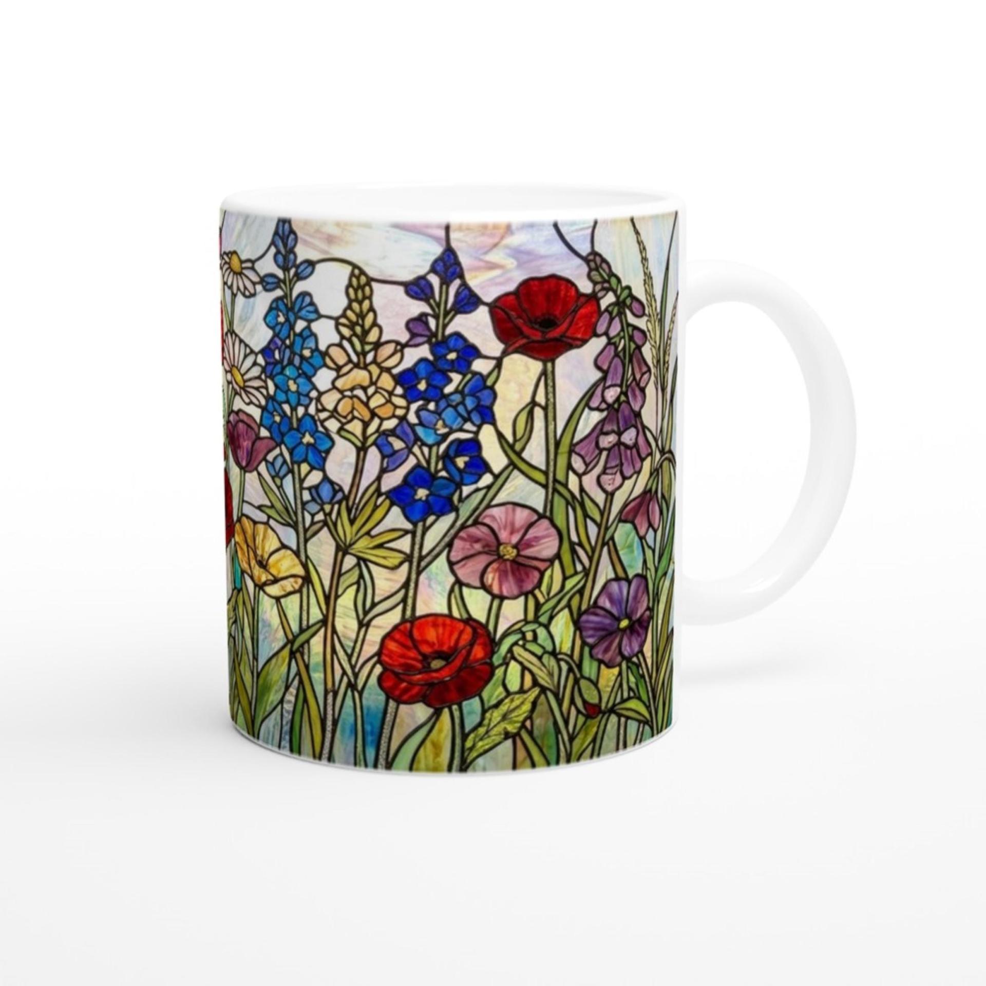 Floral Cups -  Large and Small Ceramic Mugs