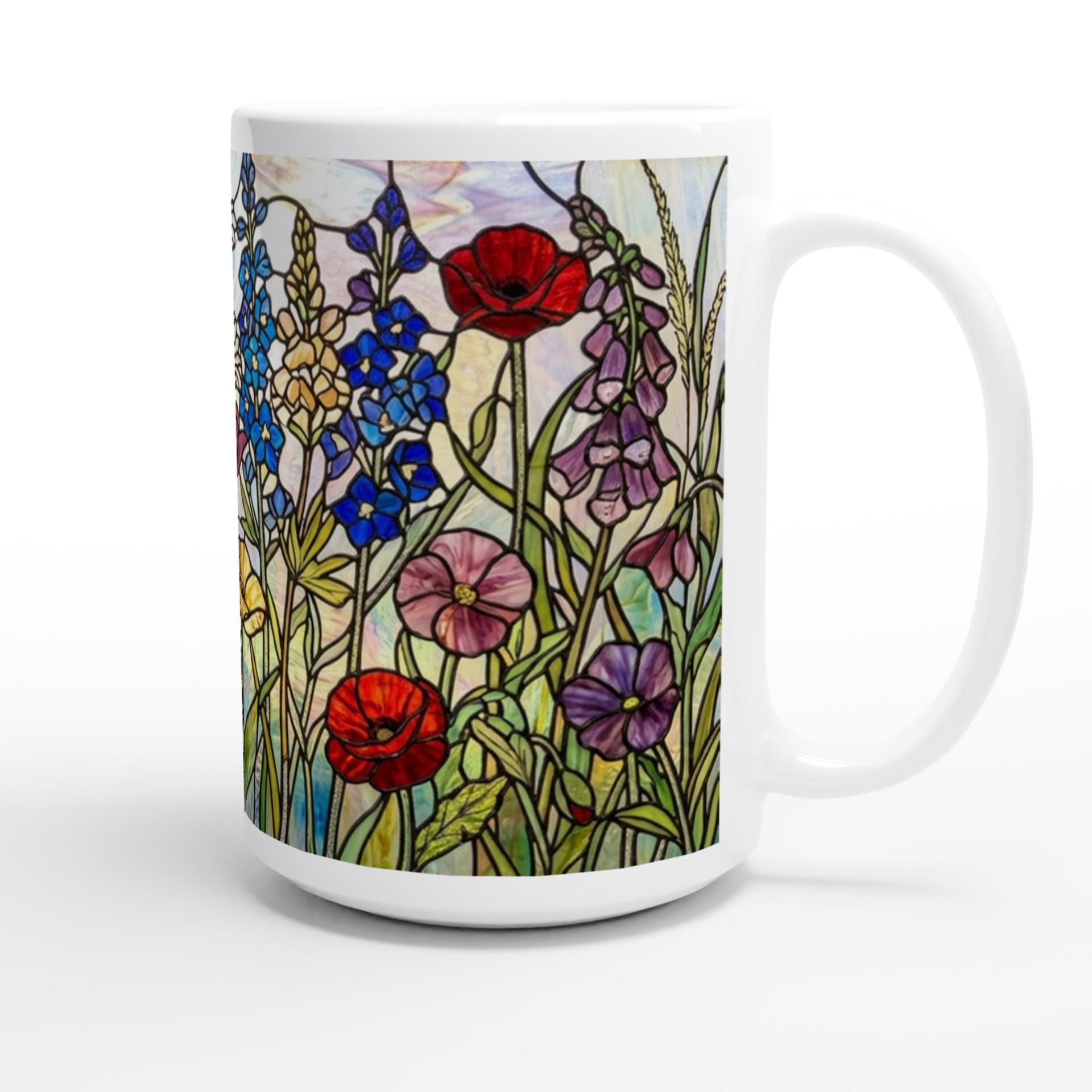 Floral Cups -  Large and Small Ceramic Mugs