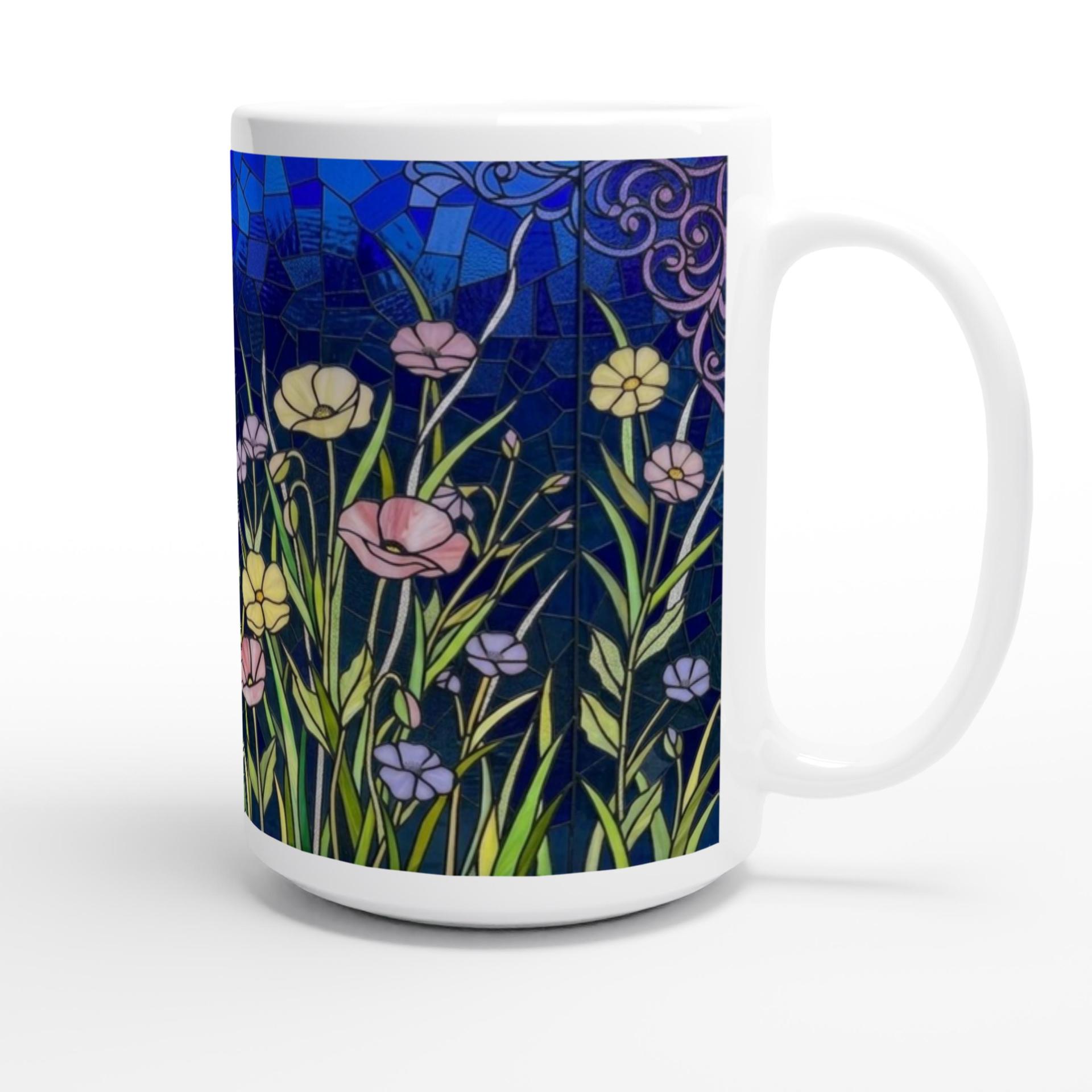 Floral Cups -  Large and Small Ceramic Mugs