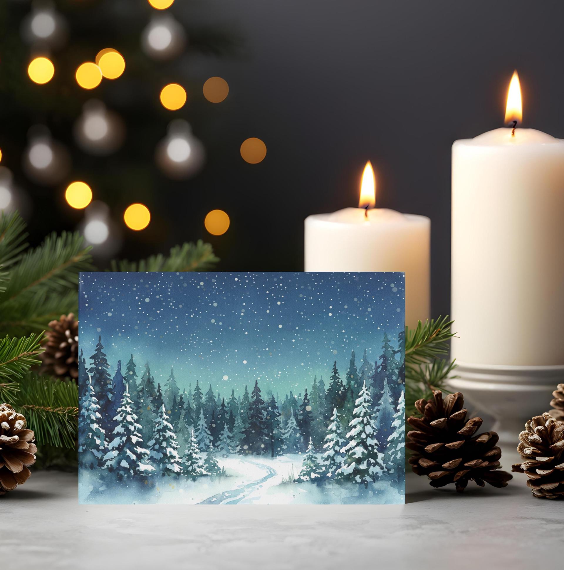 Cards - Winter Forest - Christmas Cards, in singles or bulk packs