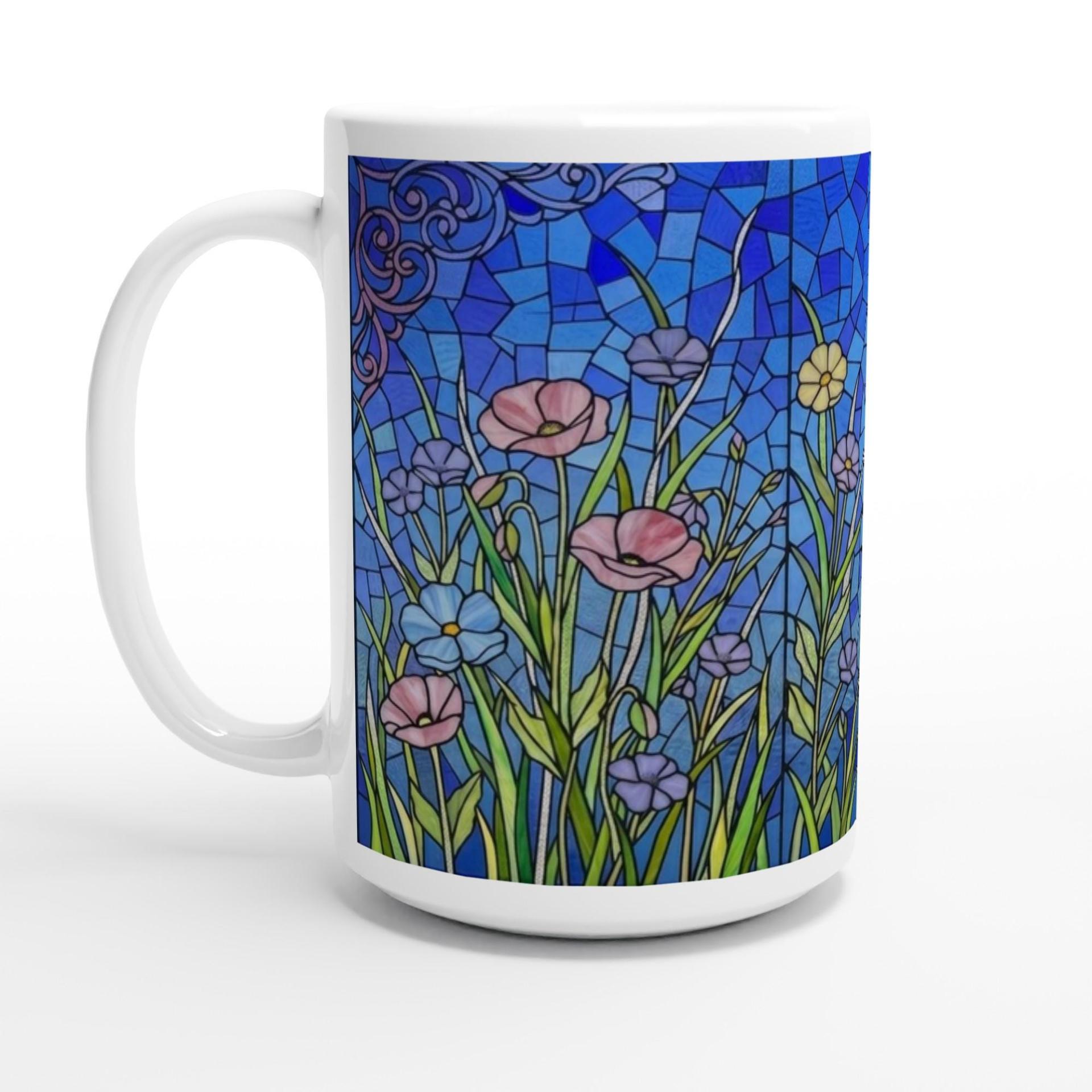 Floral Cups -  Large and Small Ceramic Mugs