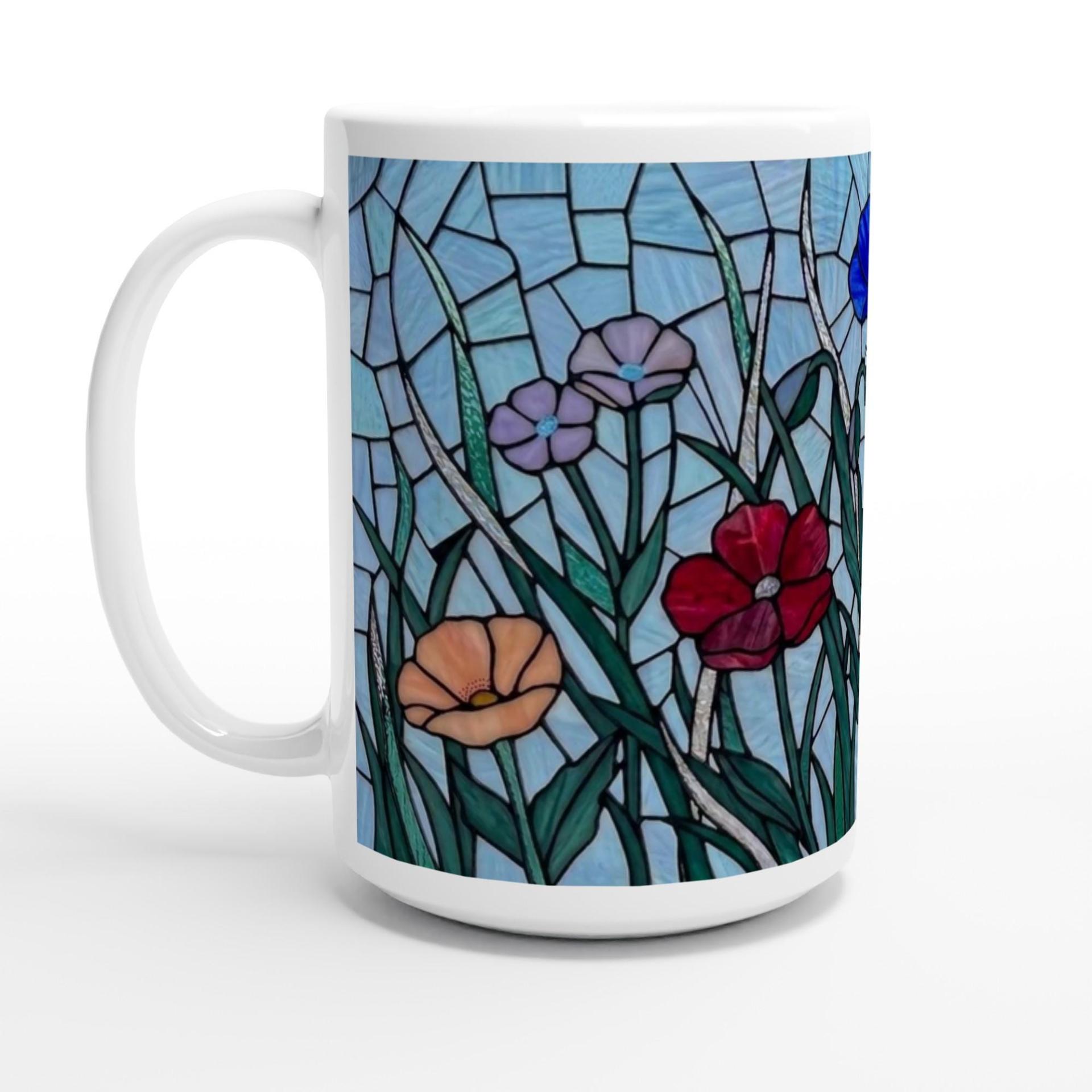 Floral Cups Set - Large and Small Mug Set