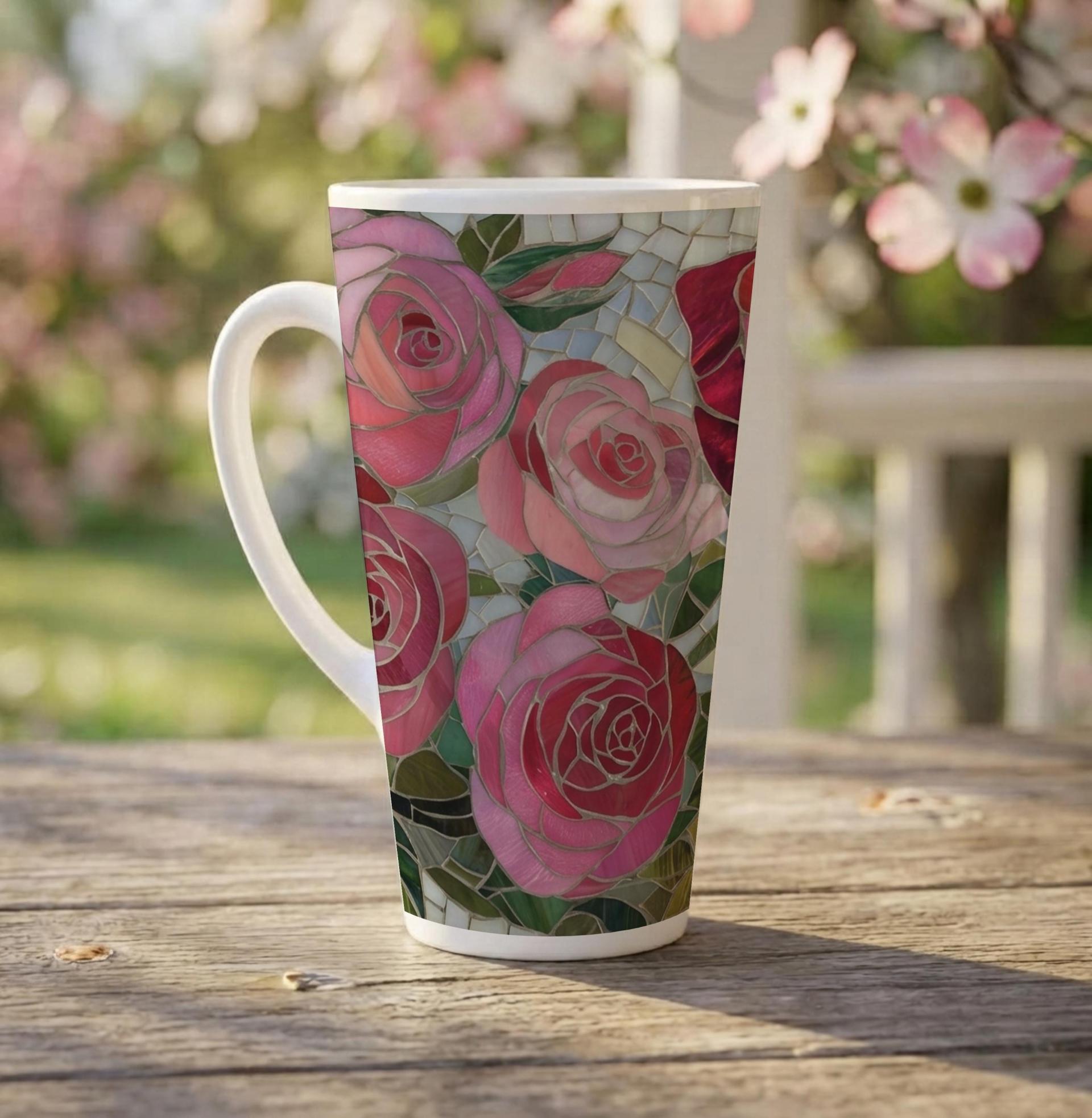Latte 17oz Ceramic Mug - Coffee or Tea Cup, Extra Tall
