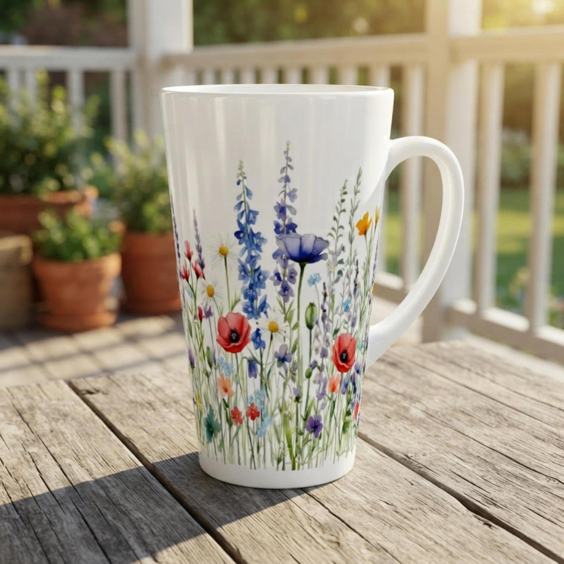 Latte 17oz Ceramic Mug - Coffee or Tea Cup, Extra Tall