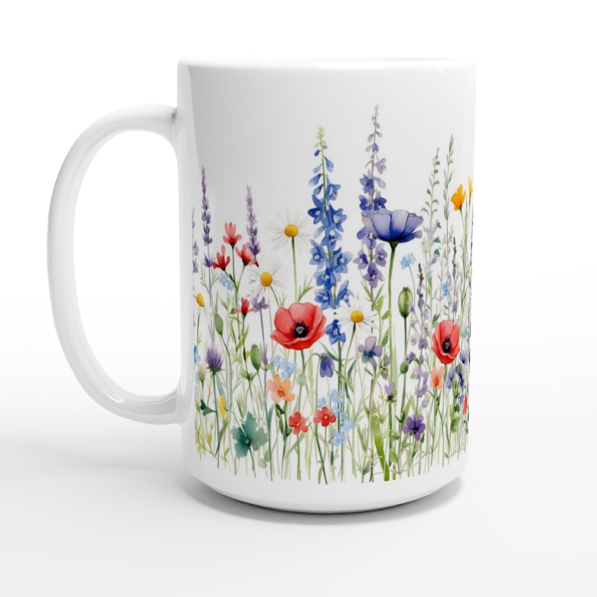 Floral Cups -  Large and Small Ceramic Mugs