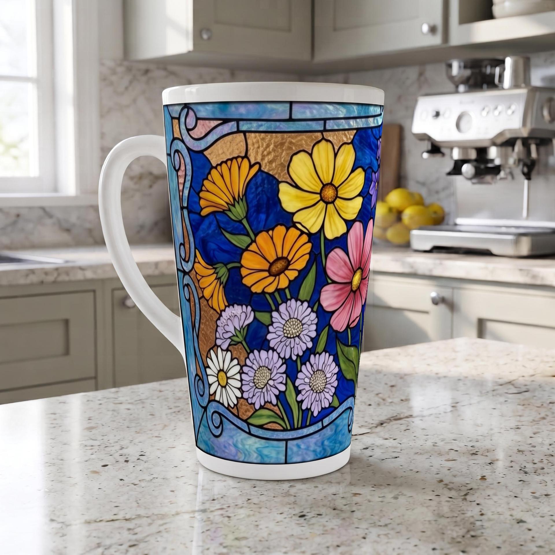 Latte 17oz Ceramic Mug - Coffee or Tea Cup, Extra Tall