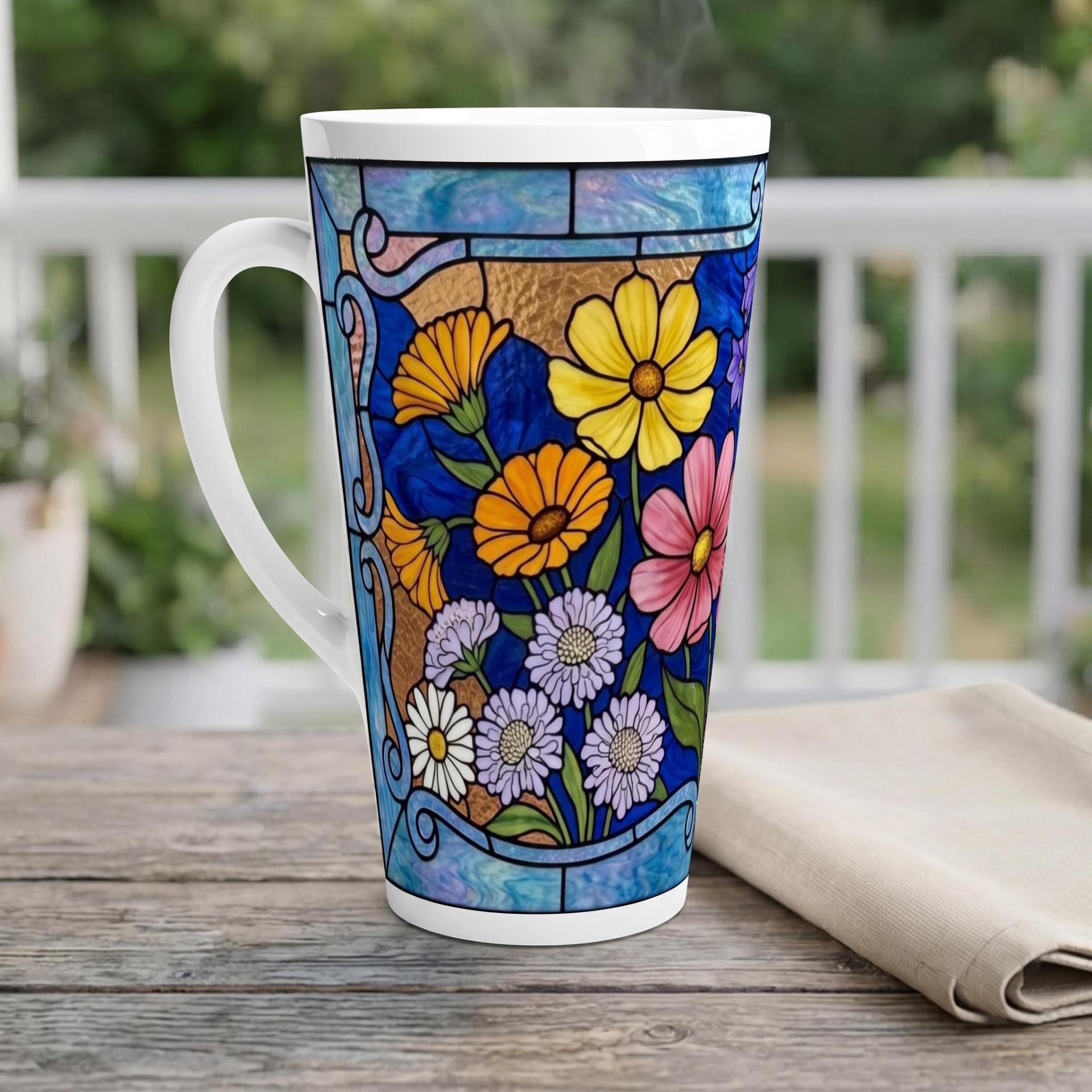 Latte 17oz Ceramic Mug - Coffee or Tea Cup, Extra Tall
