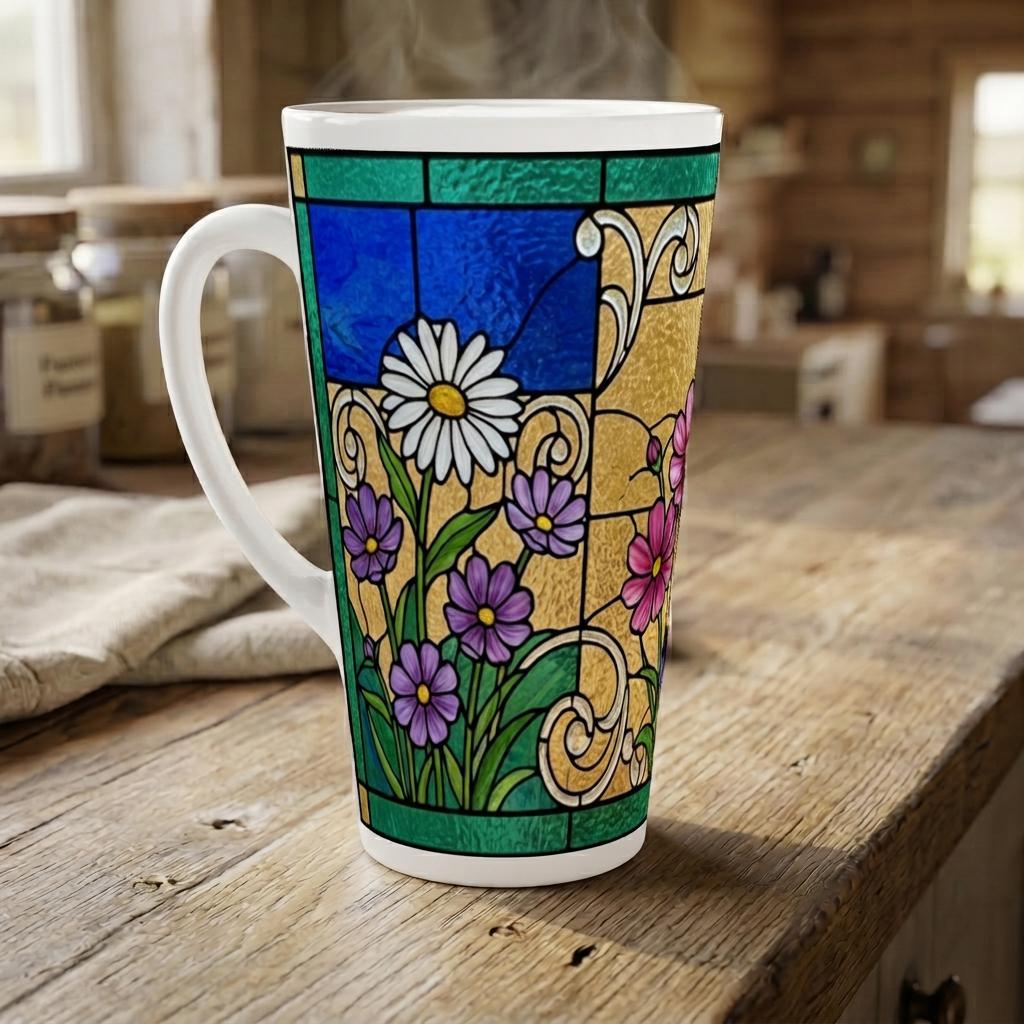 Latte 17oz Ceramic Mug - Coffee or Tea Cup, Extra Tall