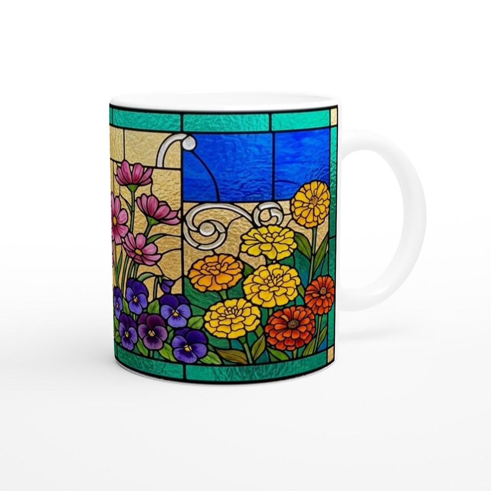 Large and Small Ceramic Mug Set, 15oz and 11oz Cups