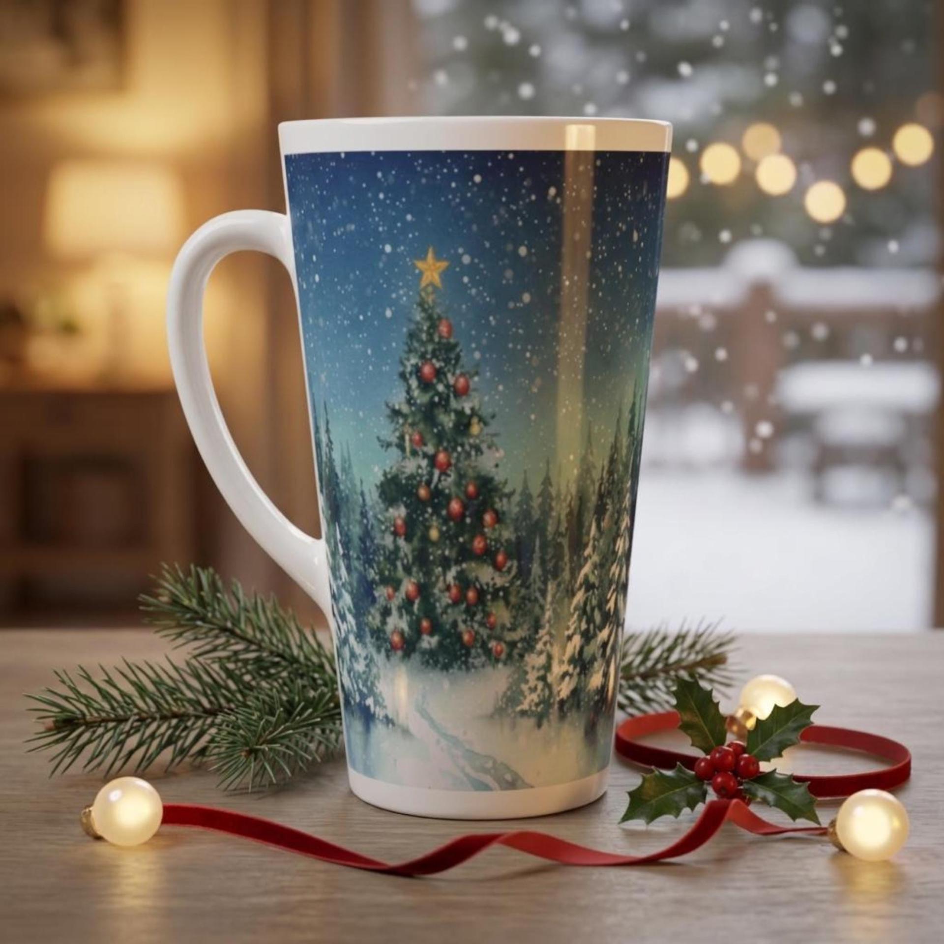 Latte 17oz Ceramic Mug - Coffee or Tea Cup, Extra Tall