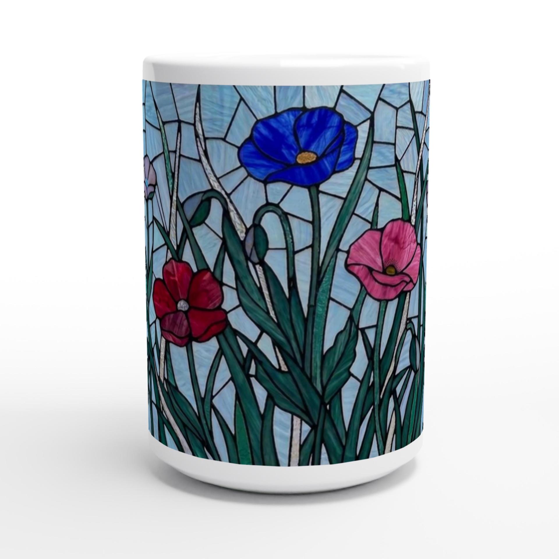 Floral Cups Set - Large and Small Mug Set