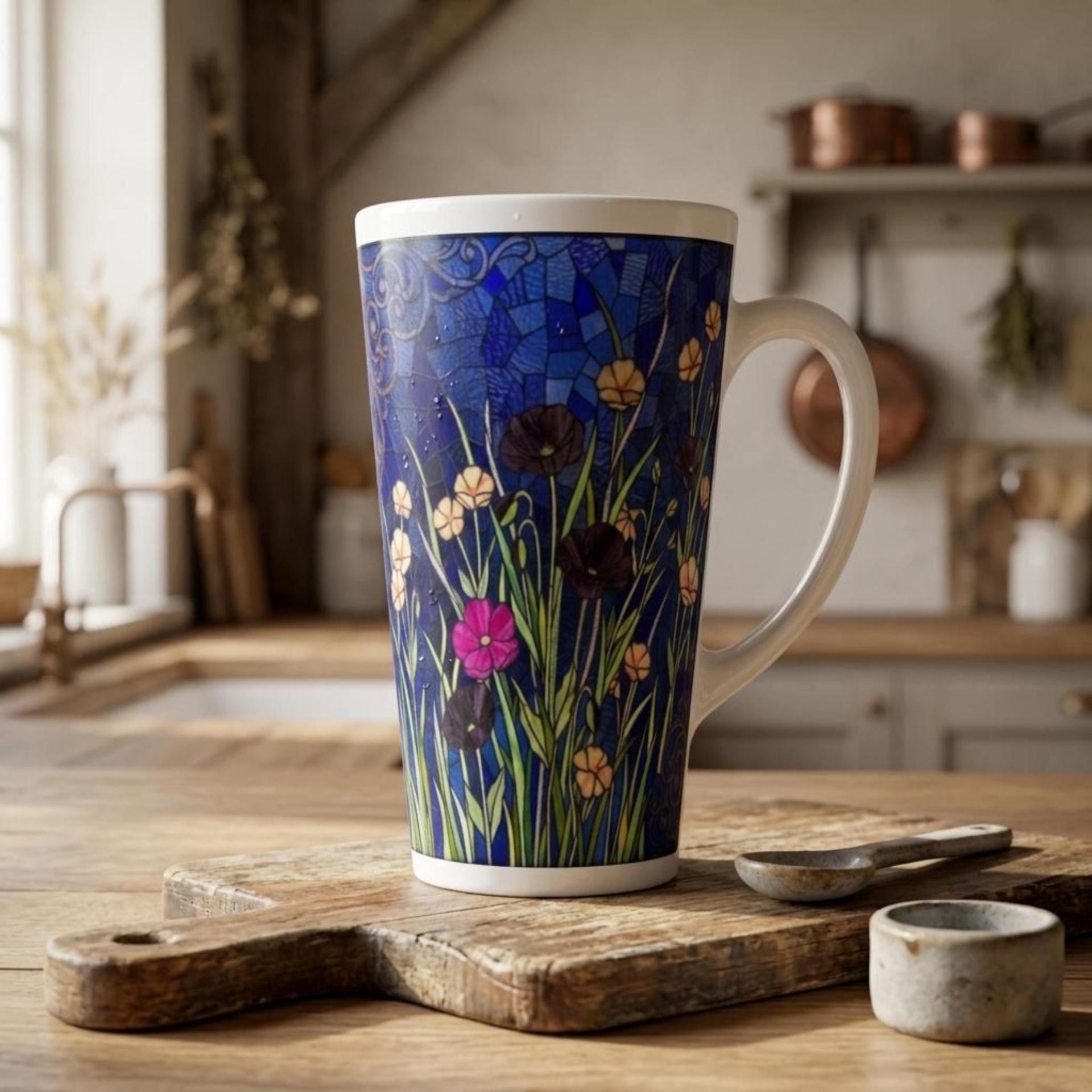 Latte 17oz Ceramic Mug - Coffee or Tea Cup, Extra Tall