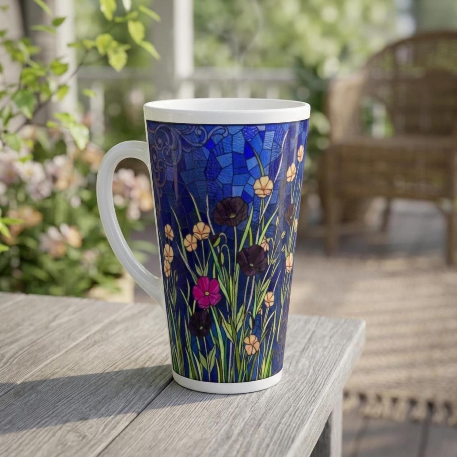 Latte 17oz Ceramic Mug - Coffee or Tea Cup, Extra Tall