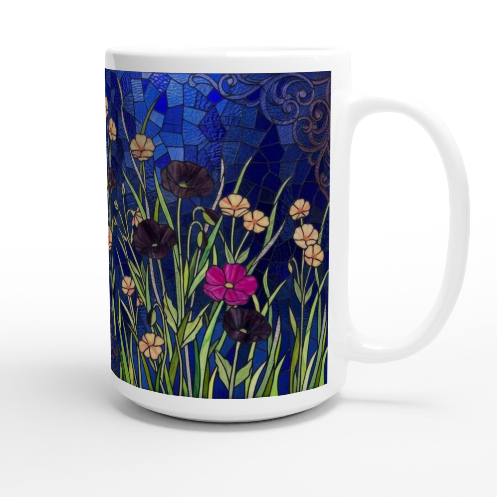 Floral Cups -  Large and Small Ceramic Mugs