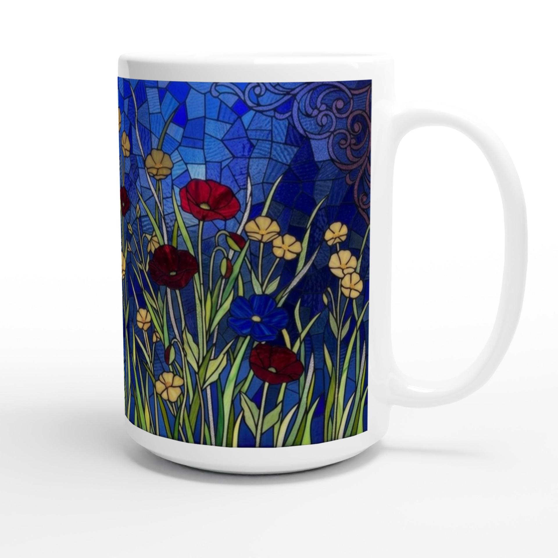 Floral Cups -  Large and Small Ceramic Mugs