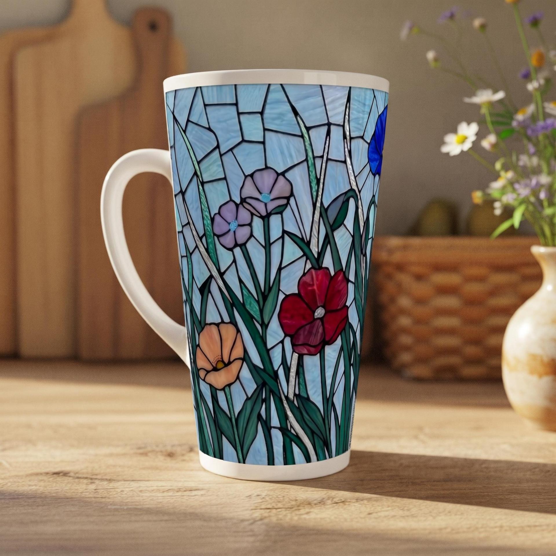 Latte 17oz Ceramic Mug - Coffee or Tea Cup, Extra Tall