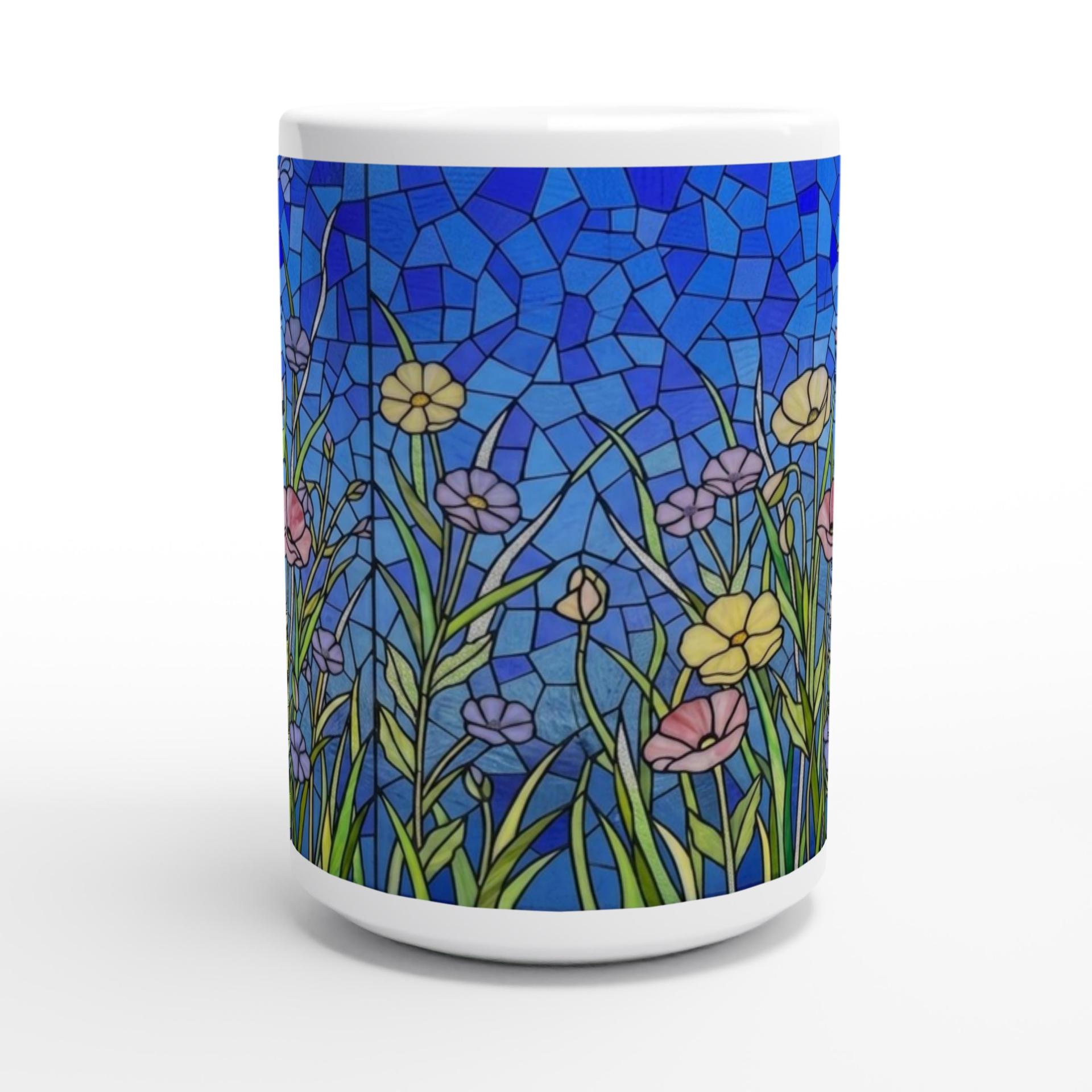 Floral Cups -  Large and Small Ceramic Mugs