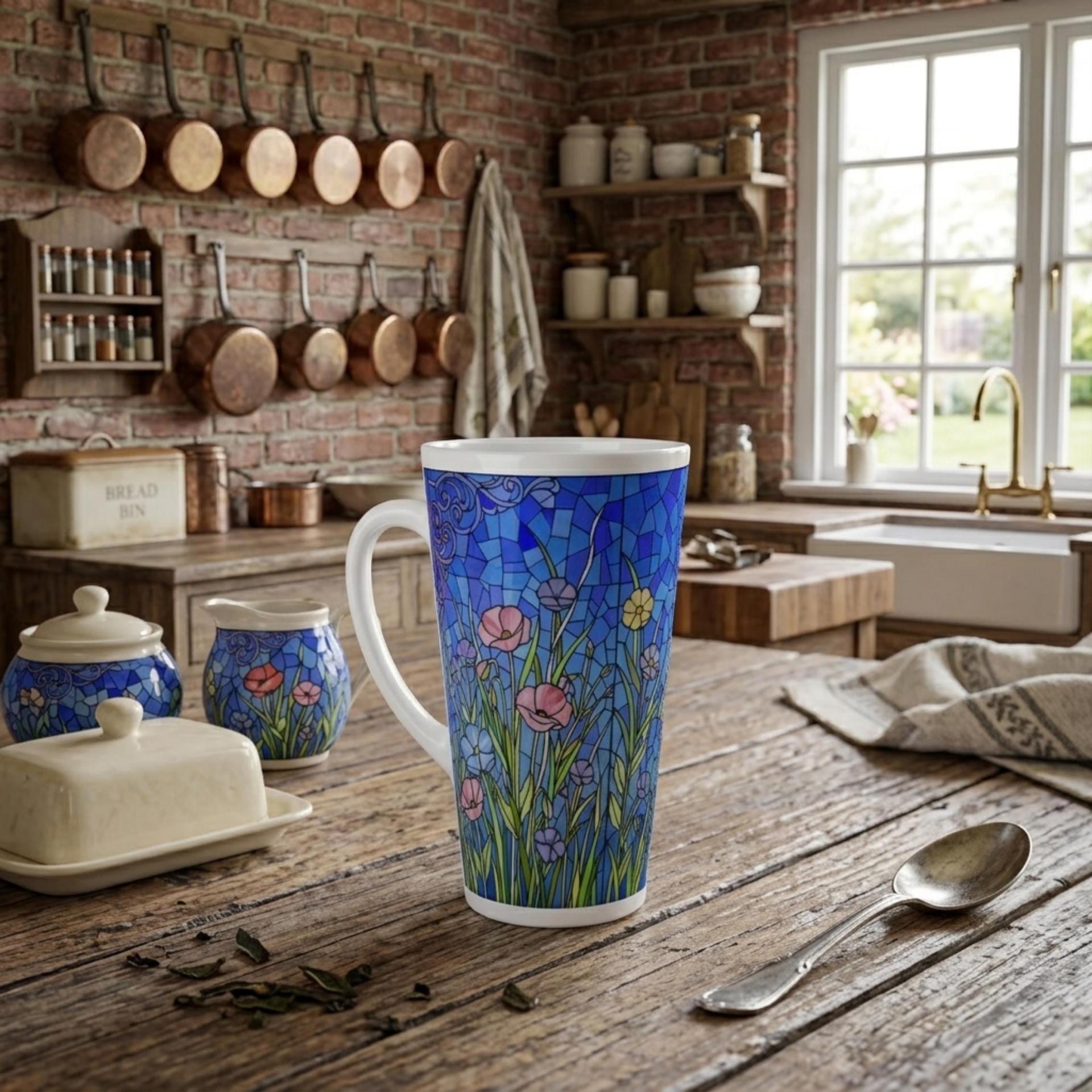 Latte 17oz Ceramic Mug - Coffee or Tea Cup, Extra Tall