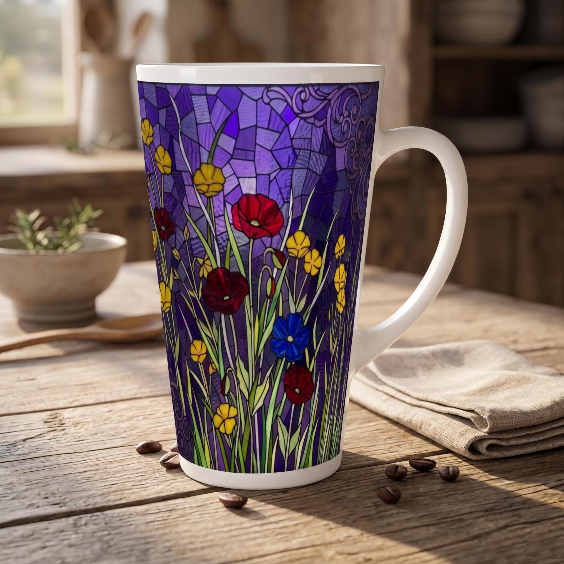 Latte 17oz Ceramic Mug - Coffee or Tea Cup, Extra Tall