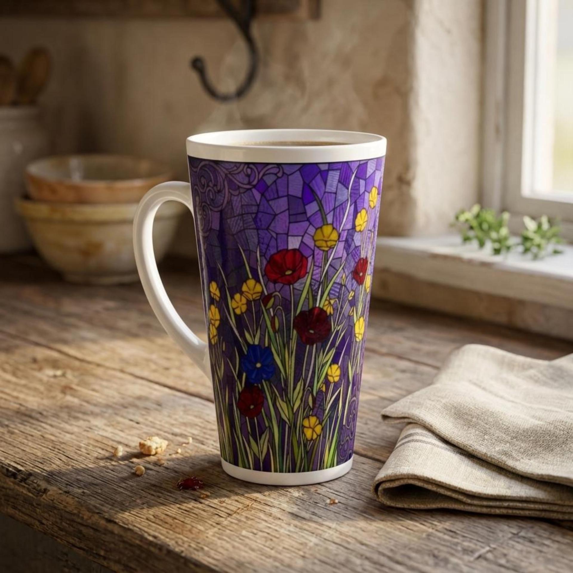 Latte 17oz Ceramic Mug - Coffee or Tea Cup, Extra Tall